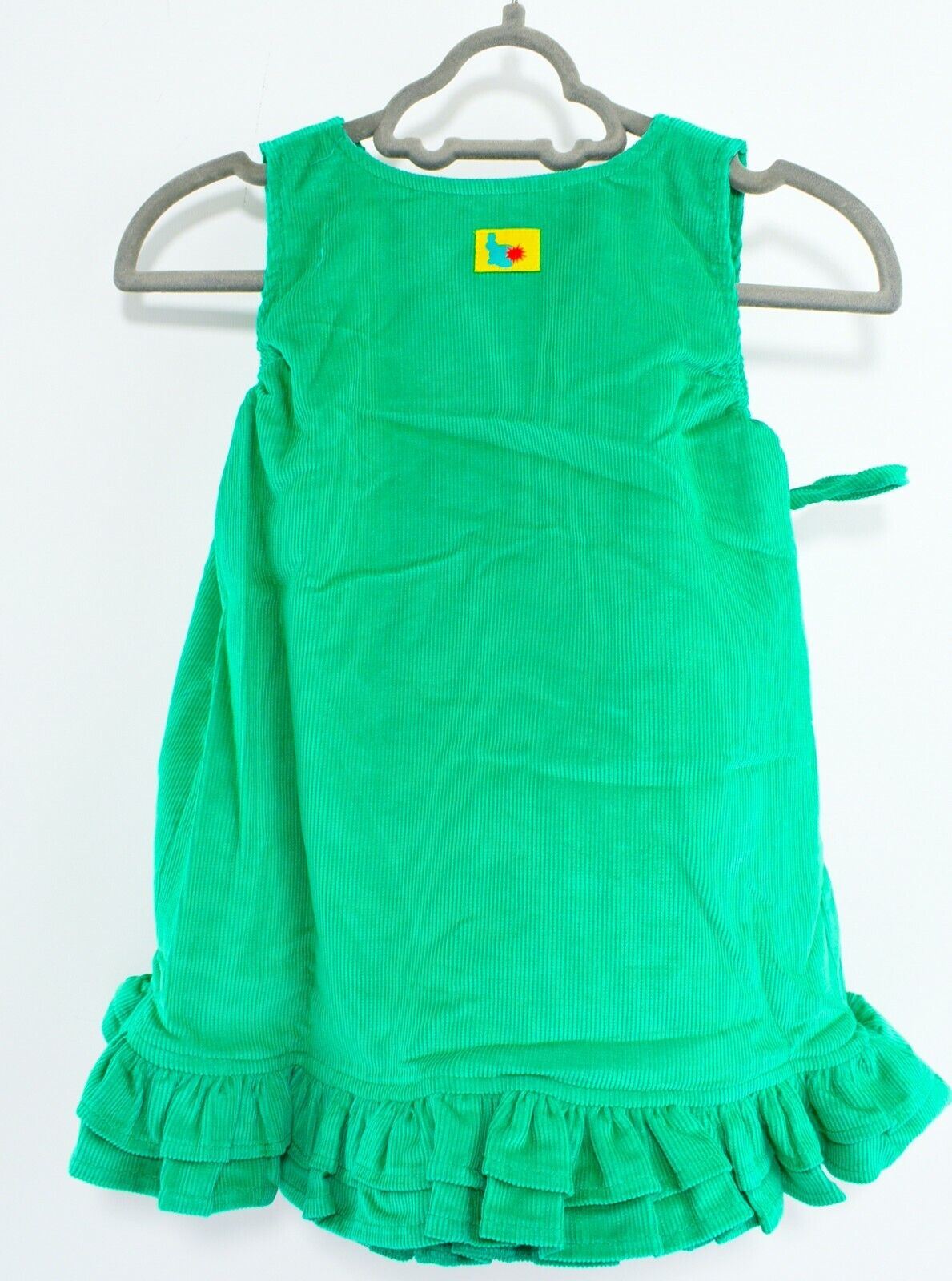 GREEN RABBIT Baby Girls' Fine Corduroy Dress, Green, MADE IN UK, size 0-6 Months