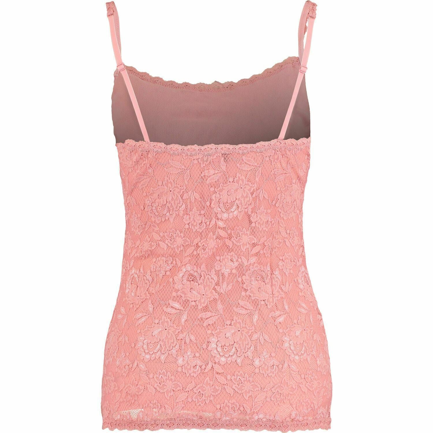 COSABELLA Women's SASSIE Lace Long Camisole Top, Mauve Pink, size M