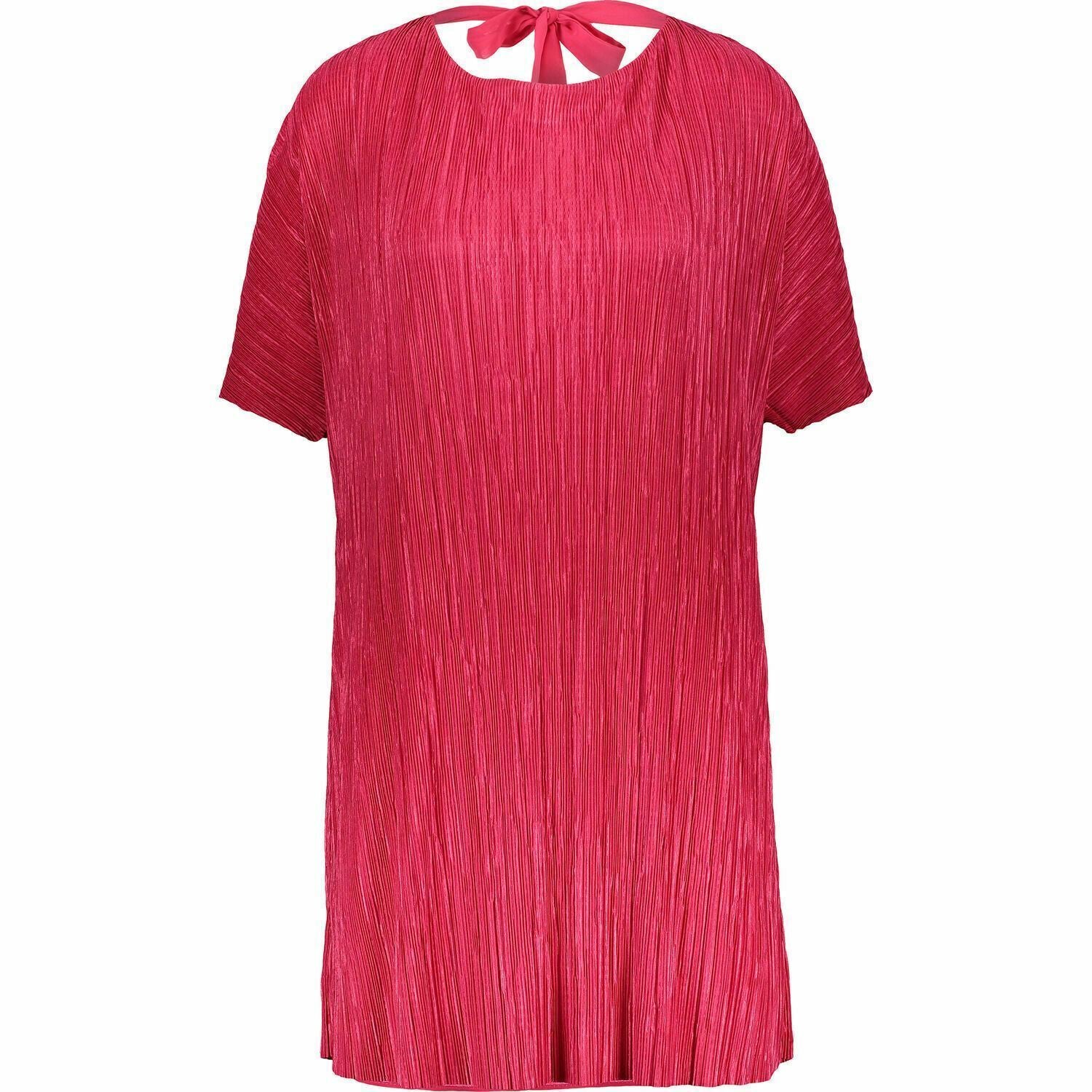 PHASE EIGHT Women's CASSANDRA Pleated Shift Dress, Fuchsia Pink, size UK 8