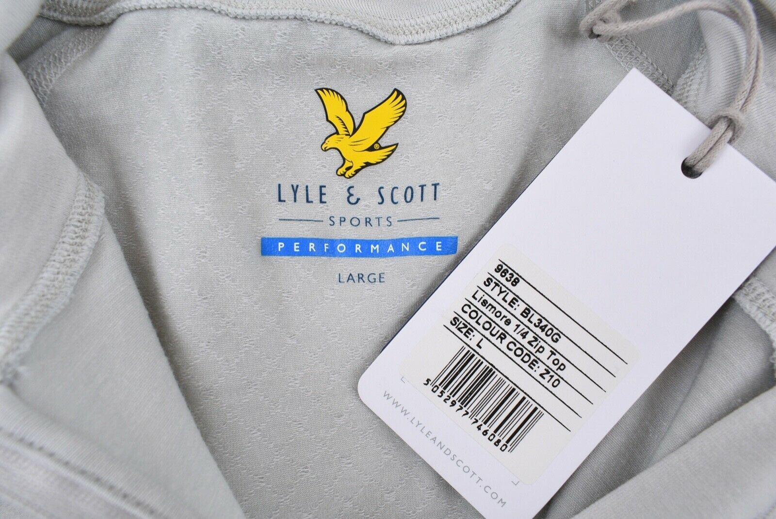 LYLE & SCOTT Performance: Women's 1/4 Zip Top, Light Grey, size L