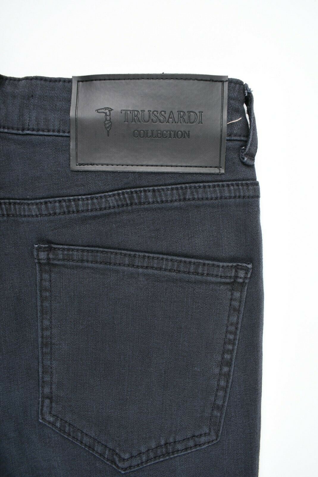 TRUSSARDI Women's High Rise Skinny Leg Jeans, Ankle Zip, Washed Black, size W23