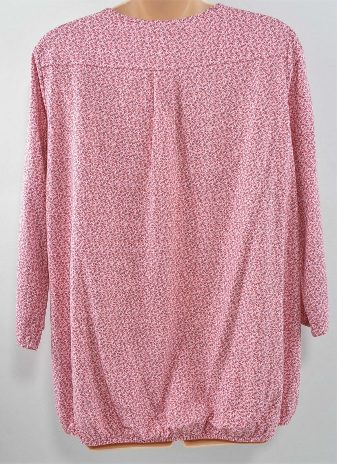 TOMMY HILFIGER Women's Pink 'Lucia' 3/4 Sleeve Peasant Top- Size M