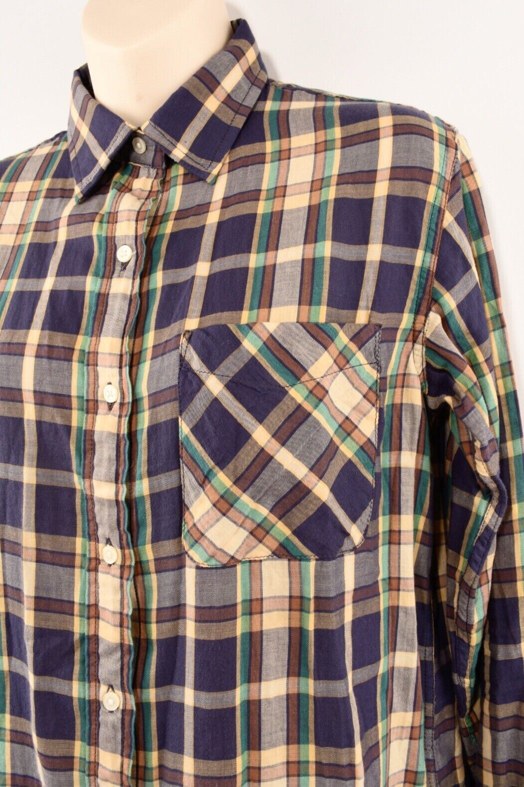 DENIM & SUPPLY by RALPH LAUREN Women's Checked BOYFRIEND Shirt, size SMALL