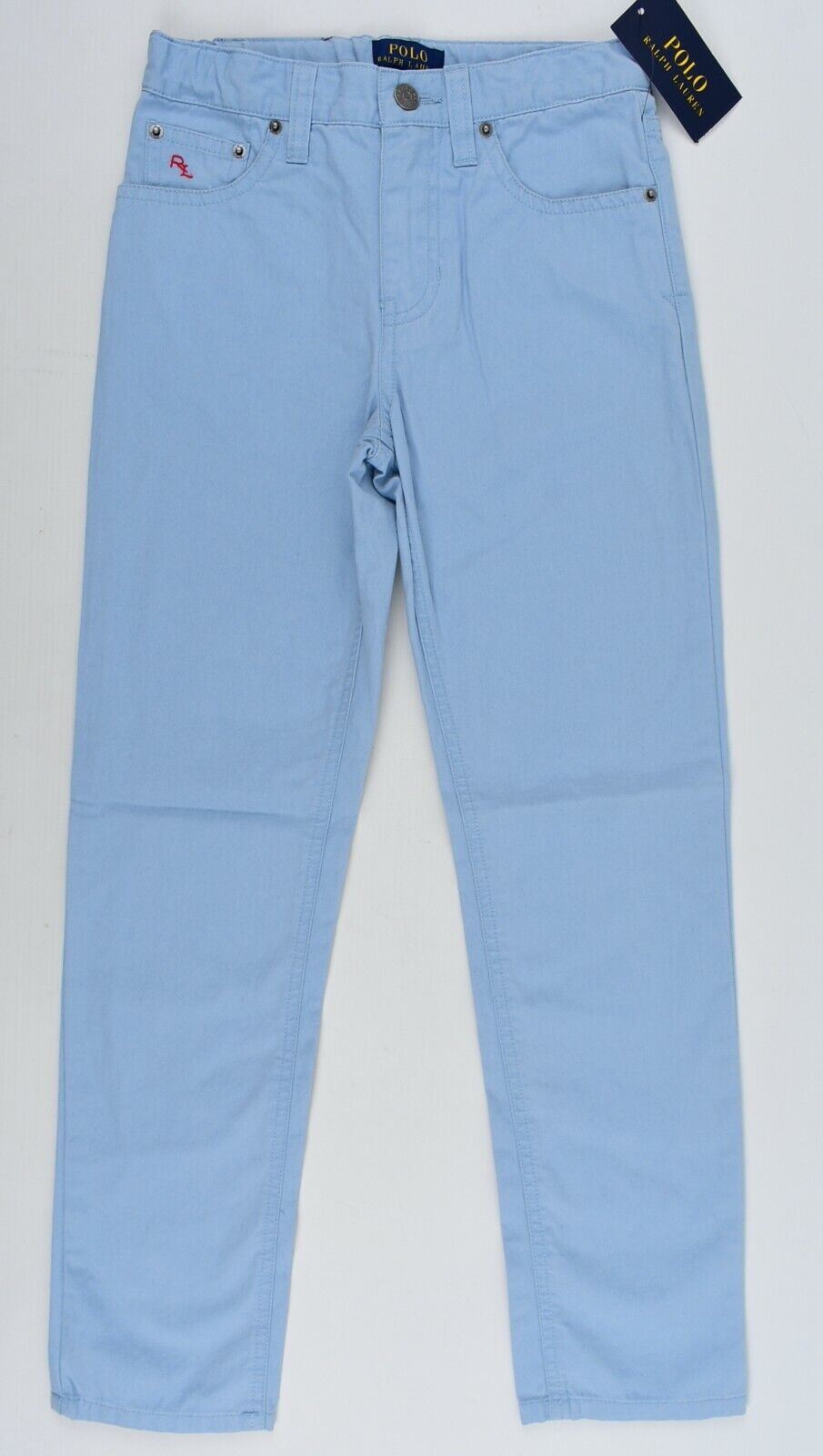 POLO RALPH LAUREN Boys’ Kids’ Cotton Trousers Pants, Blue, size 7 years
