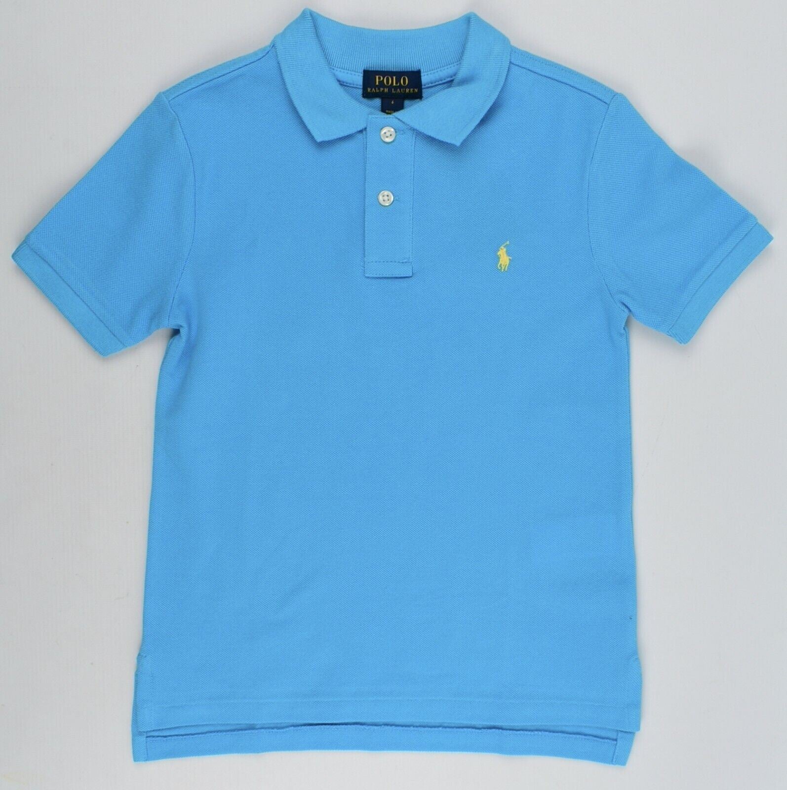 POLO RALPH LAUREN Boys' Kids' Polo Shirt, Turquoise Blue, size 6 years