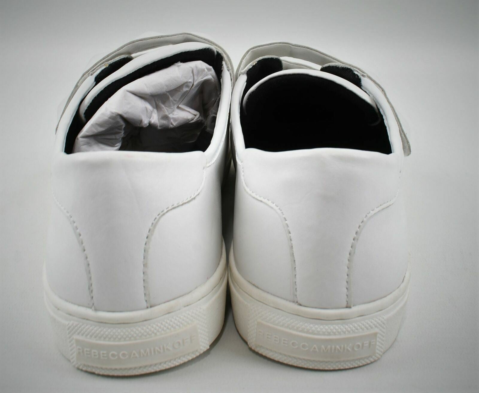 REBECCA MINKOFF Men's White Strap Trainers- UK 10-US 10.5-EUR 44.5