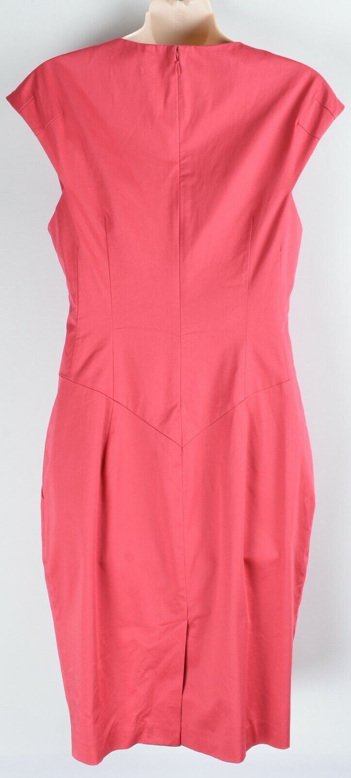 TED BAKER Women's Bow Front Pink Sheath Dress, Ted size 2 / UK 10