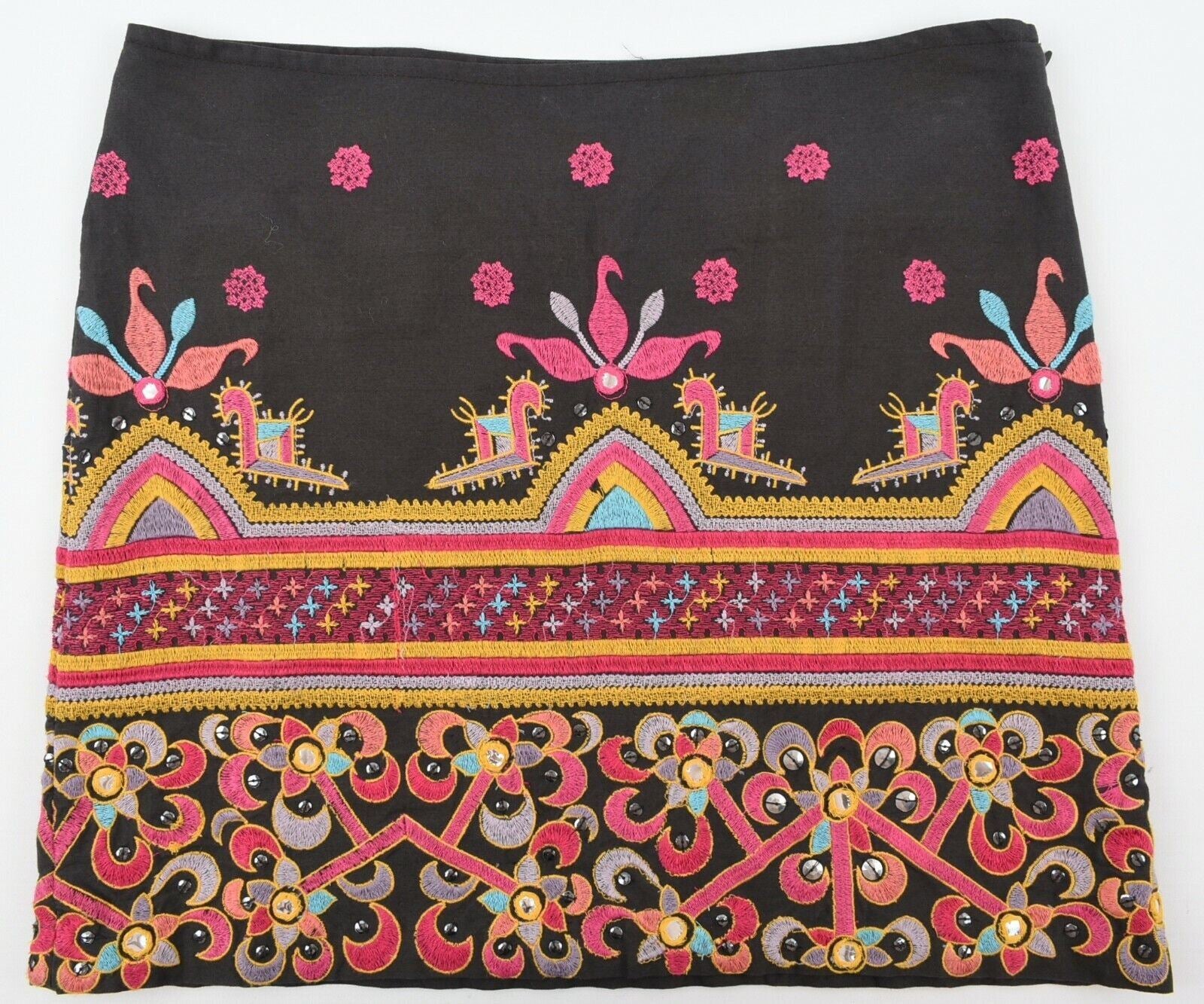 STARMELA Women's ASTA Floral Embroidered Mini Skirt, size SMALL