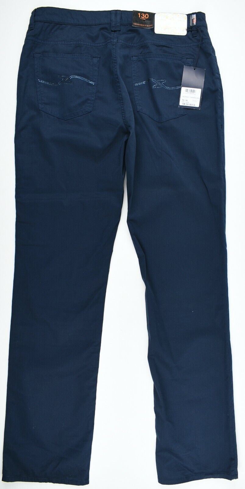 TRUSSARDI JEANS 130 Classic - Women's Navy Blue Casual Pants, size W32