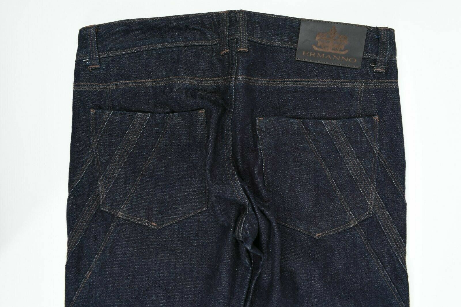 ERMANNO Men's Dark Blue Jeans, size W32