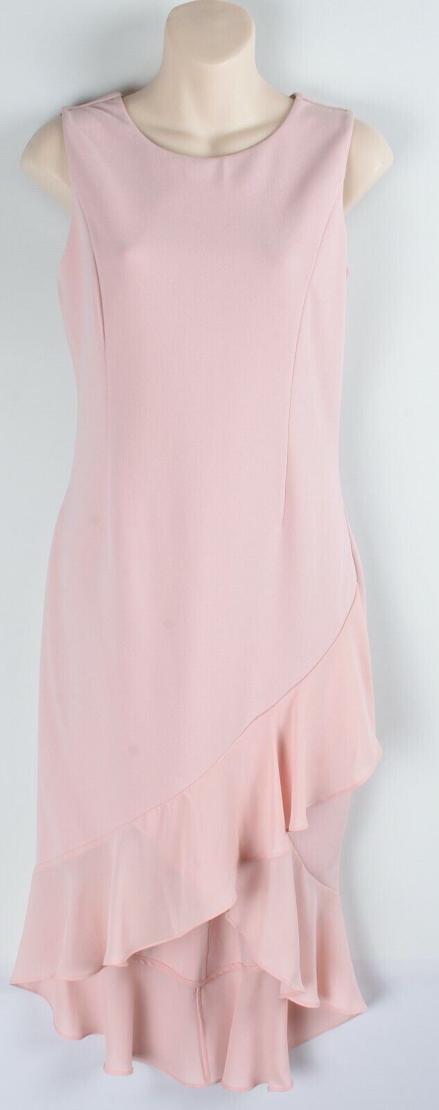 IVANKA TRUMP Women's Blush Pink Crepe Midi Dress, size UK 10