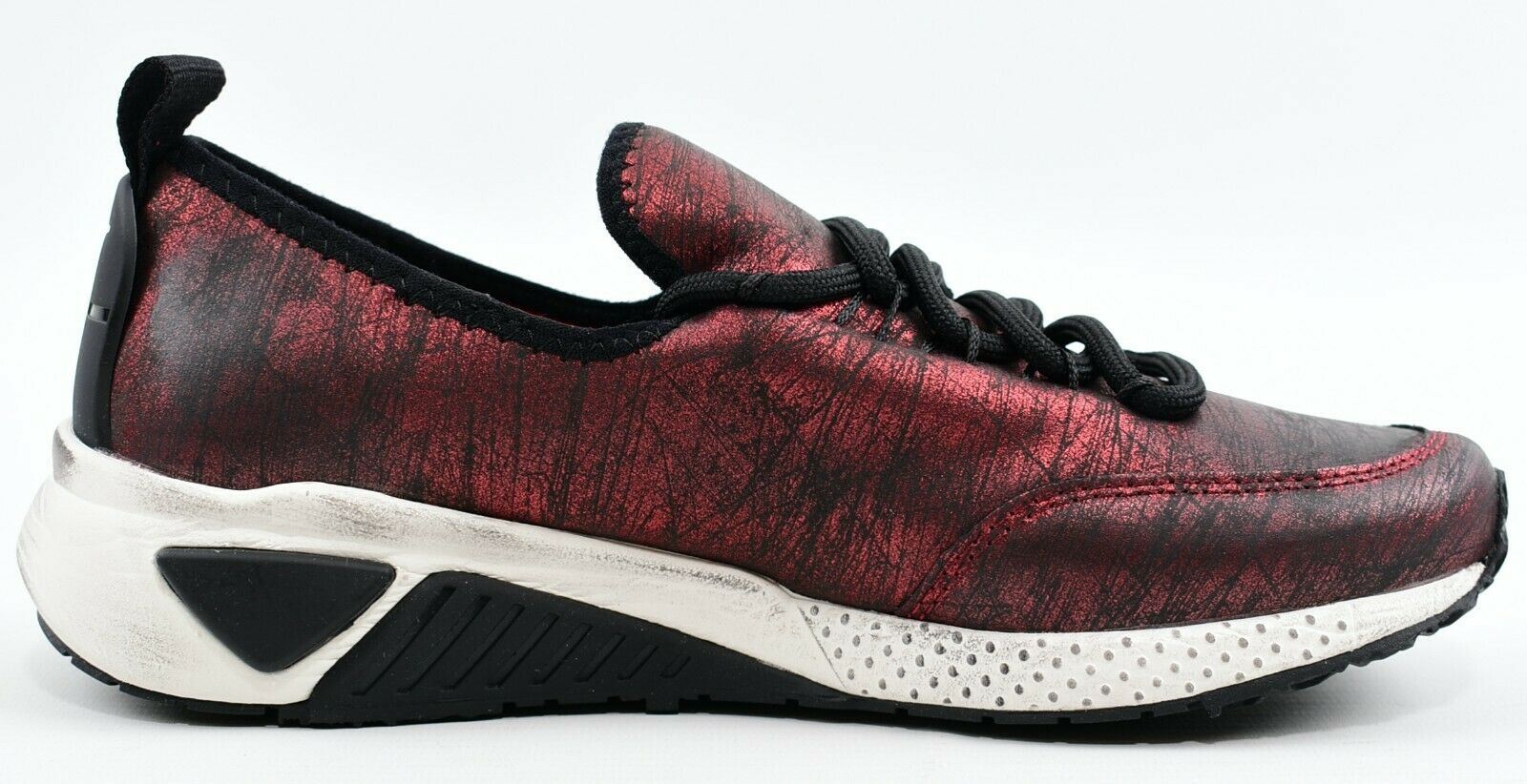 DIESEL S-KBY Women's Trainers Sneakers, Lipstick Red/Black, size UK 3 EU 36