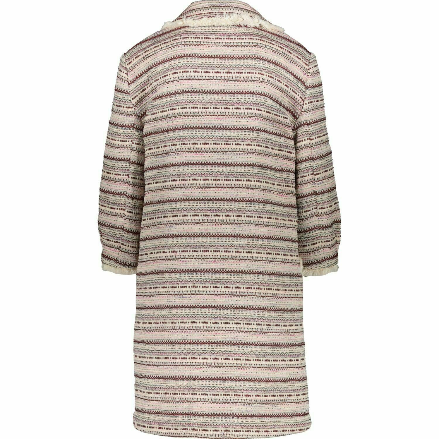 TRUSSARDI JEANS Women's Multicoloured 3/4 Sleeve Knit Coat, size UK 10