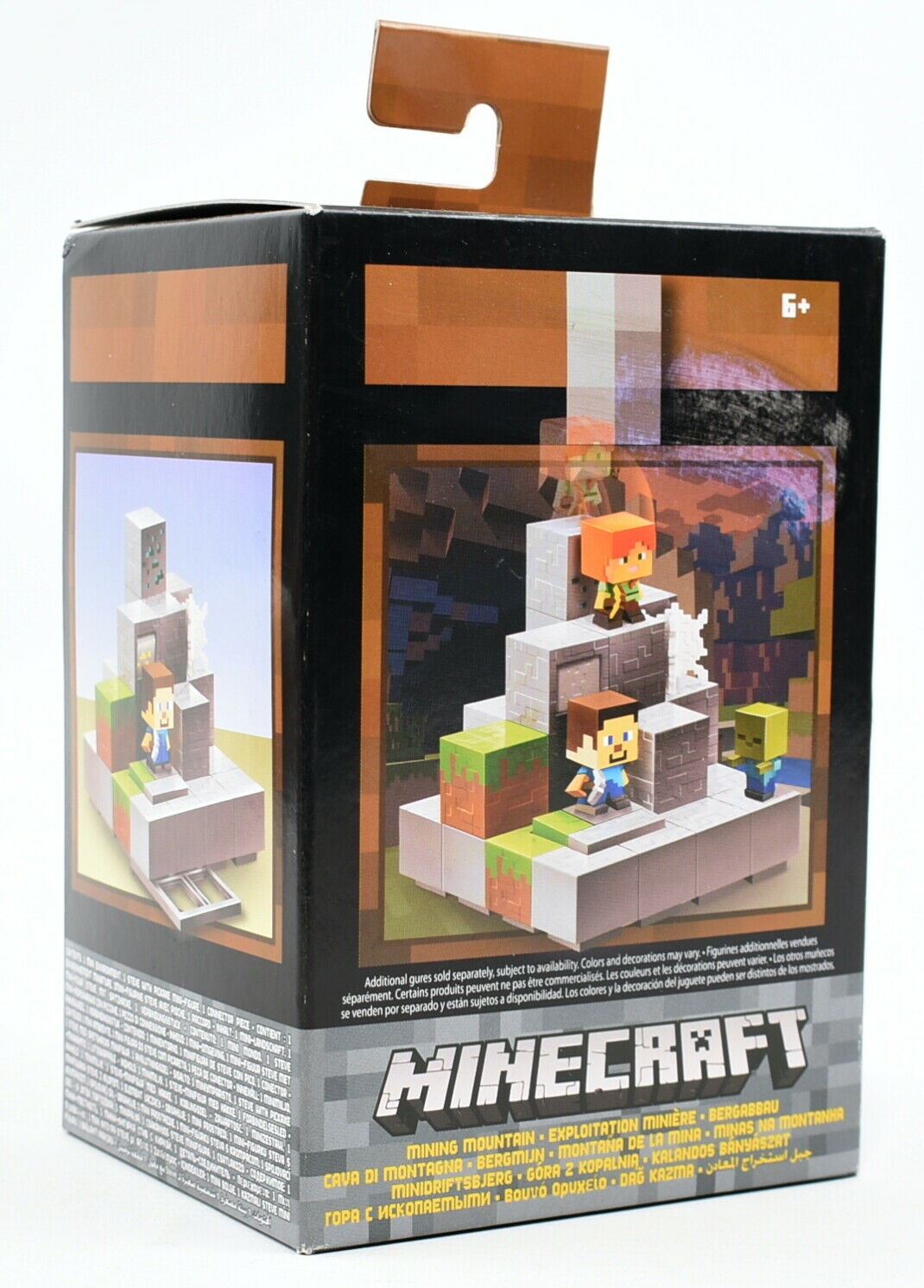 MINECRAFT Environment Mini Set - MINING MOUNTAIN Super Rare Steve with Picaxe