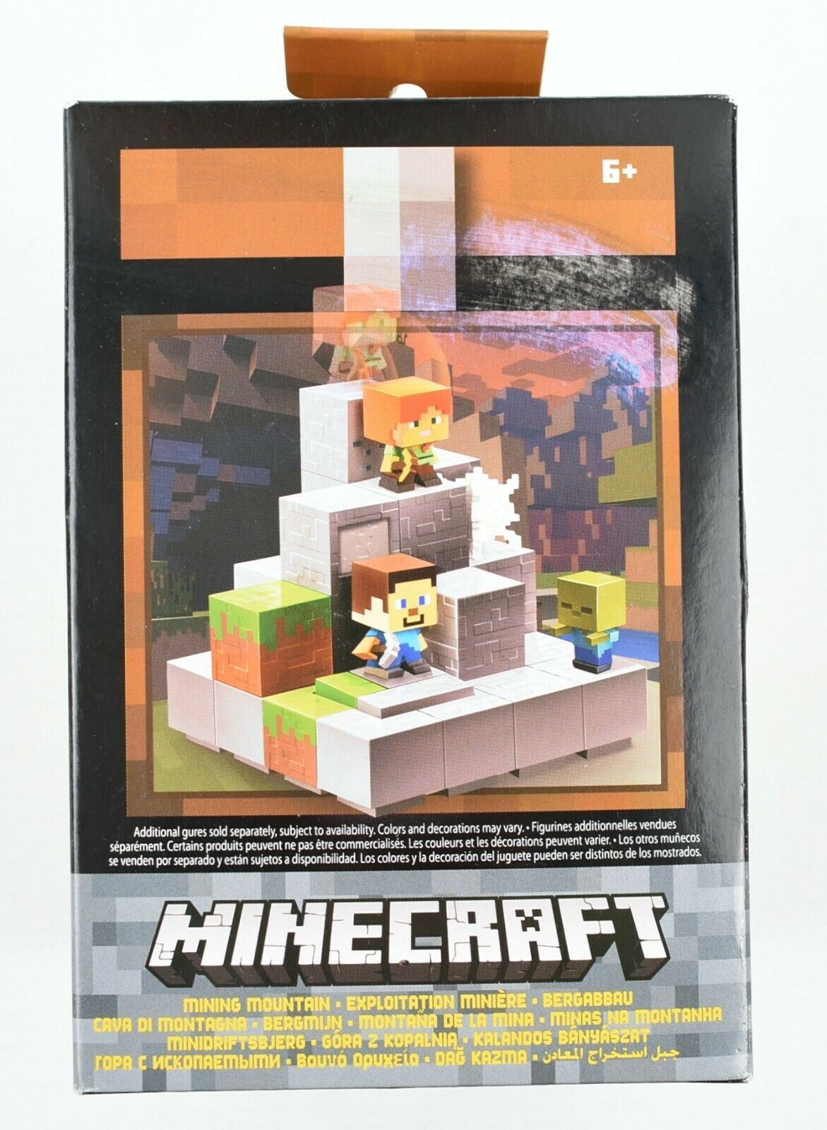 MINECRAFT Environment Mini Set - MINING MOUNTAIN Super Rare Steve with Picaxe