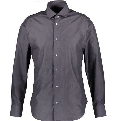 CRUCIANI Men's Grey Cotton Shirt, Made in Italy, size collar 15.75"