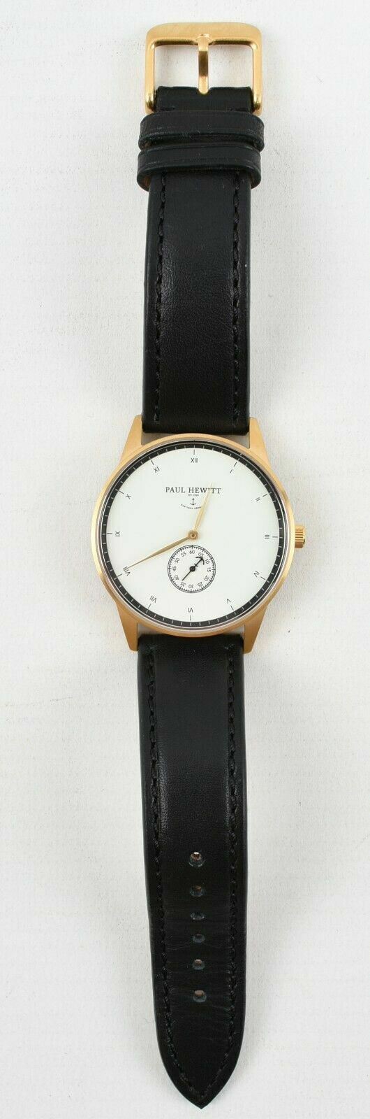 PAUL HEWITT Women's Signature Line Watch, Black Leather Strap PHM1GW2M