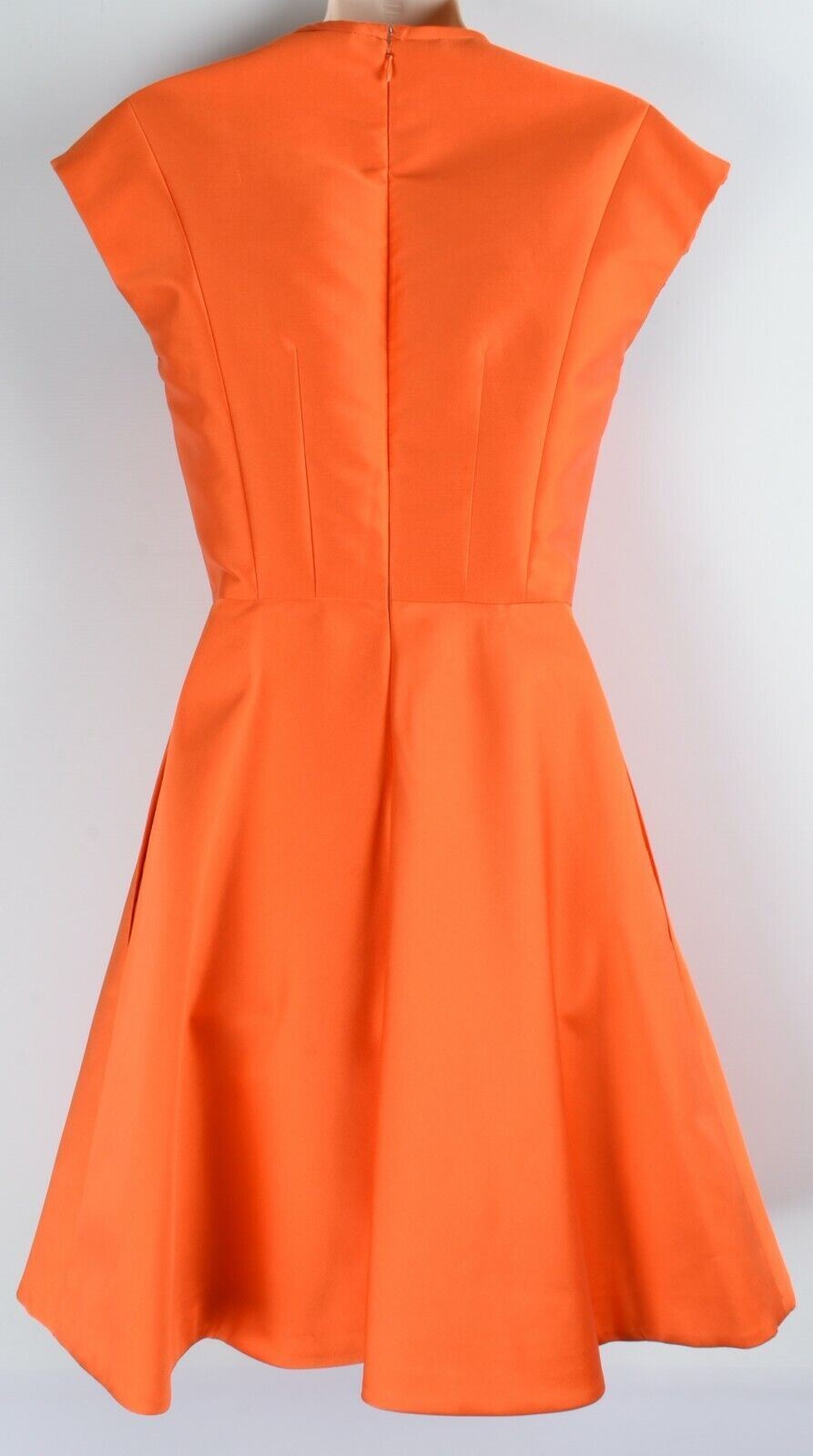 CARVEN Women's Orange/Black Skater Dress, size UK 6