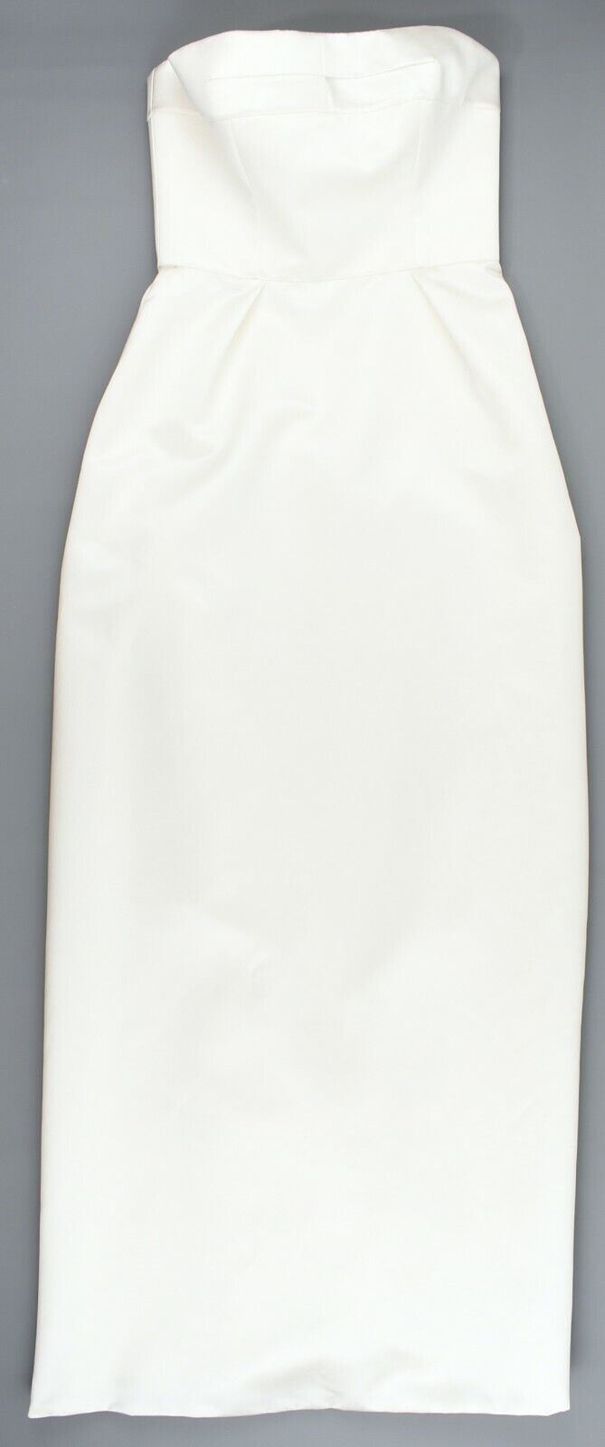 DAVID FIELDEN Women's Evening Gown, Cream Satin Long Dress, size UK 14