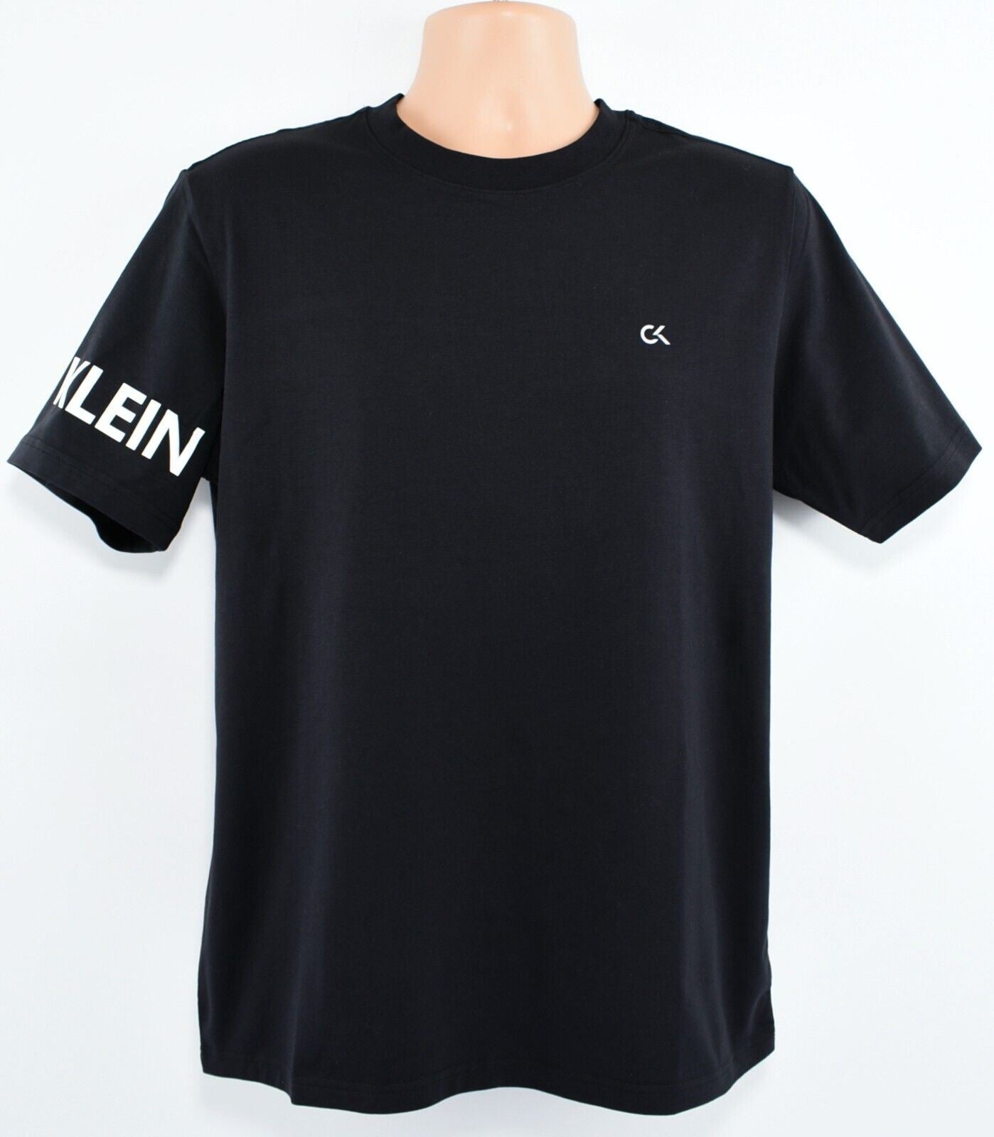 CALVIN KLEIN Performance: Men's Crew Neck Cotton T-shirt, Black, size M