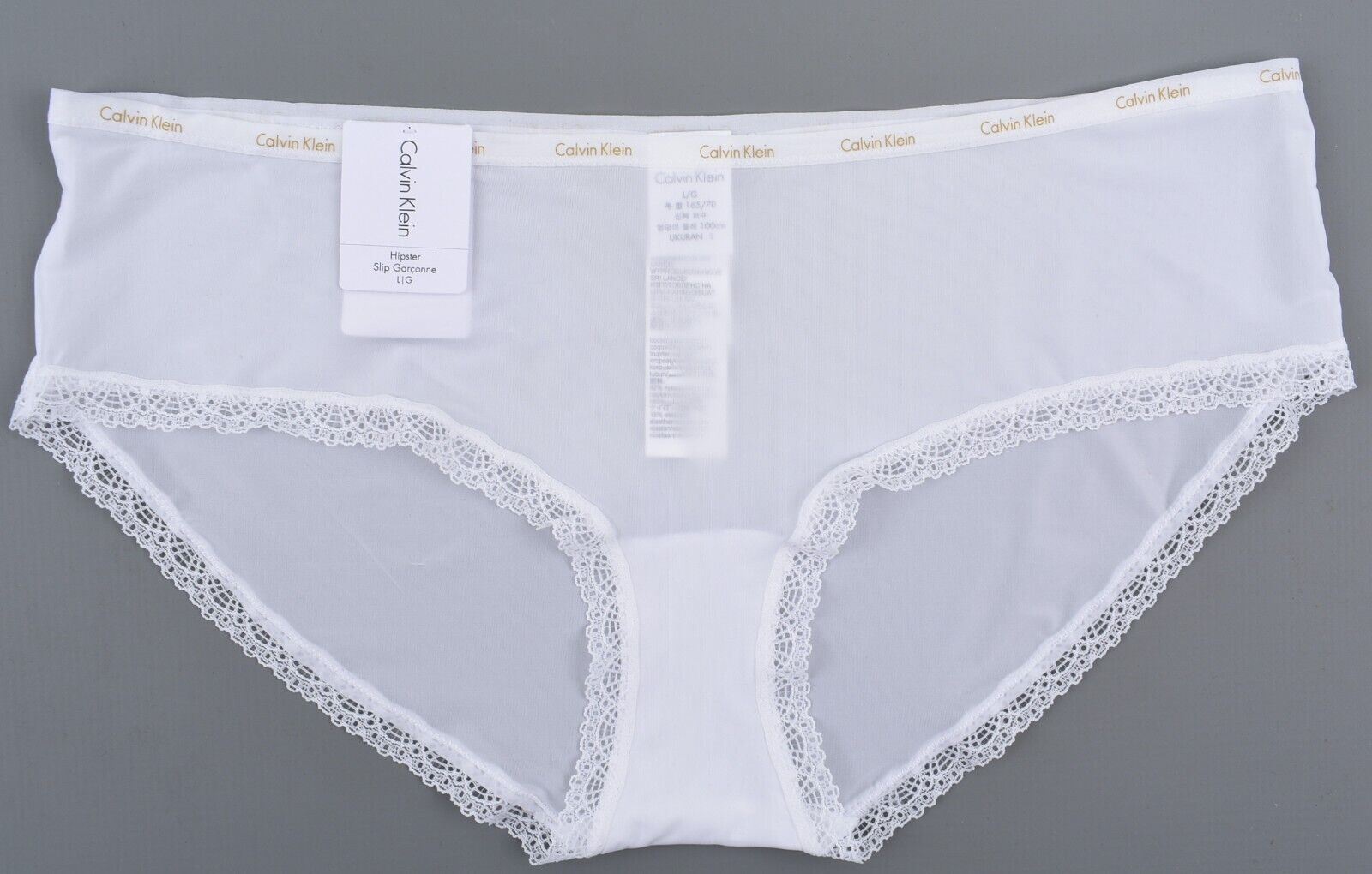 CALVIN KLEIN Underwear: Bottoms Up Women's Hipster Knickers, White, size L