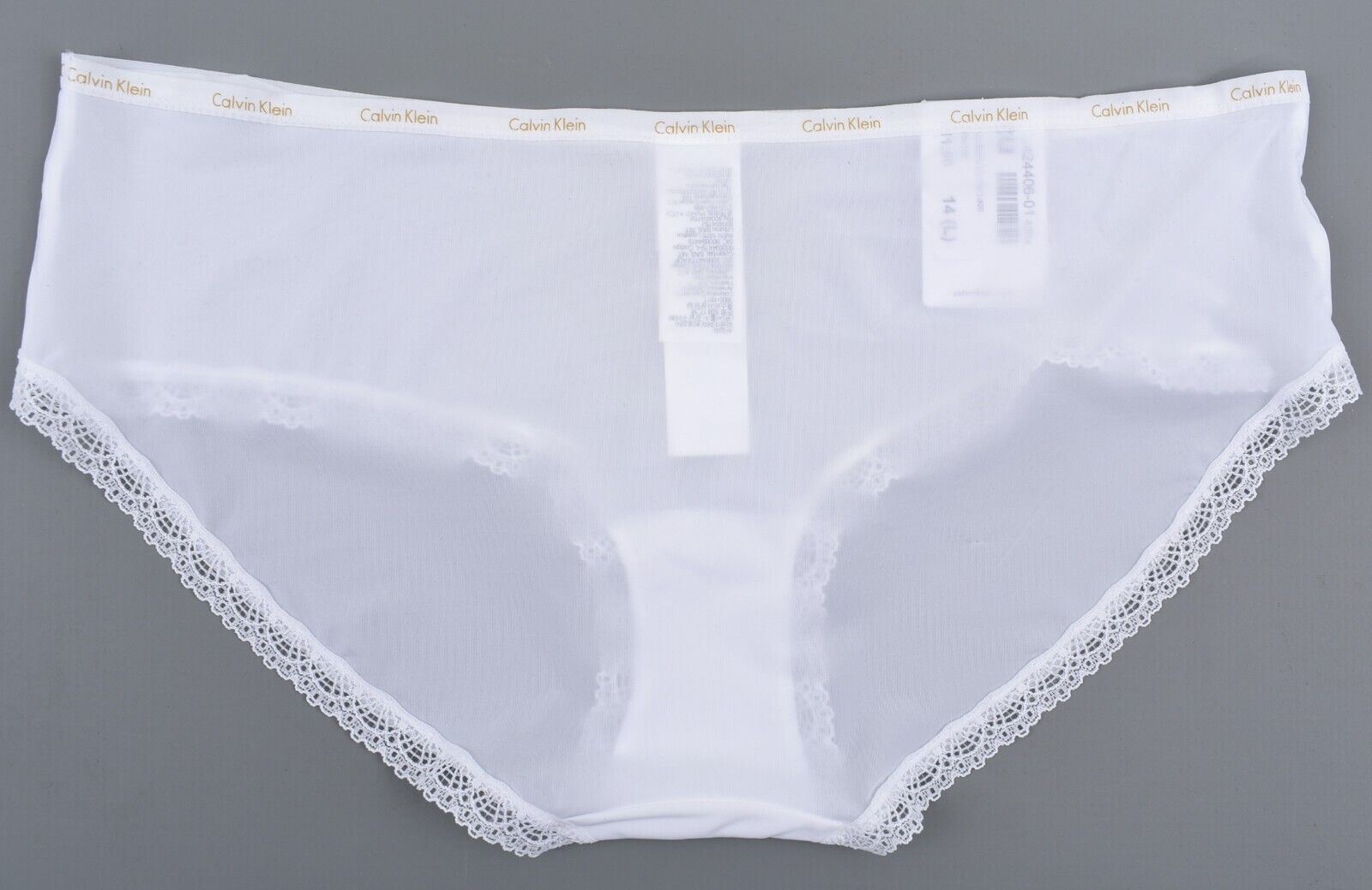 CALVIN KLEIN Underwear: Bottoms Up Women's Hipster Knickers, White, size L