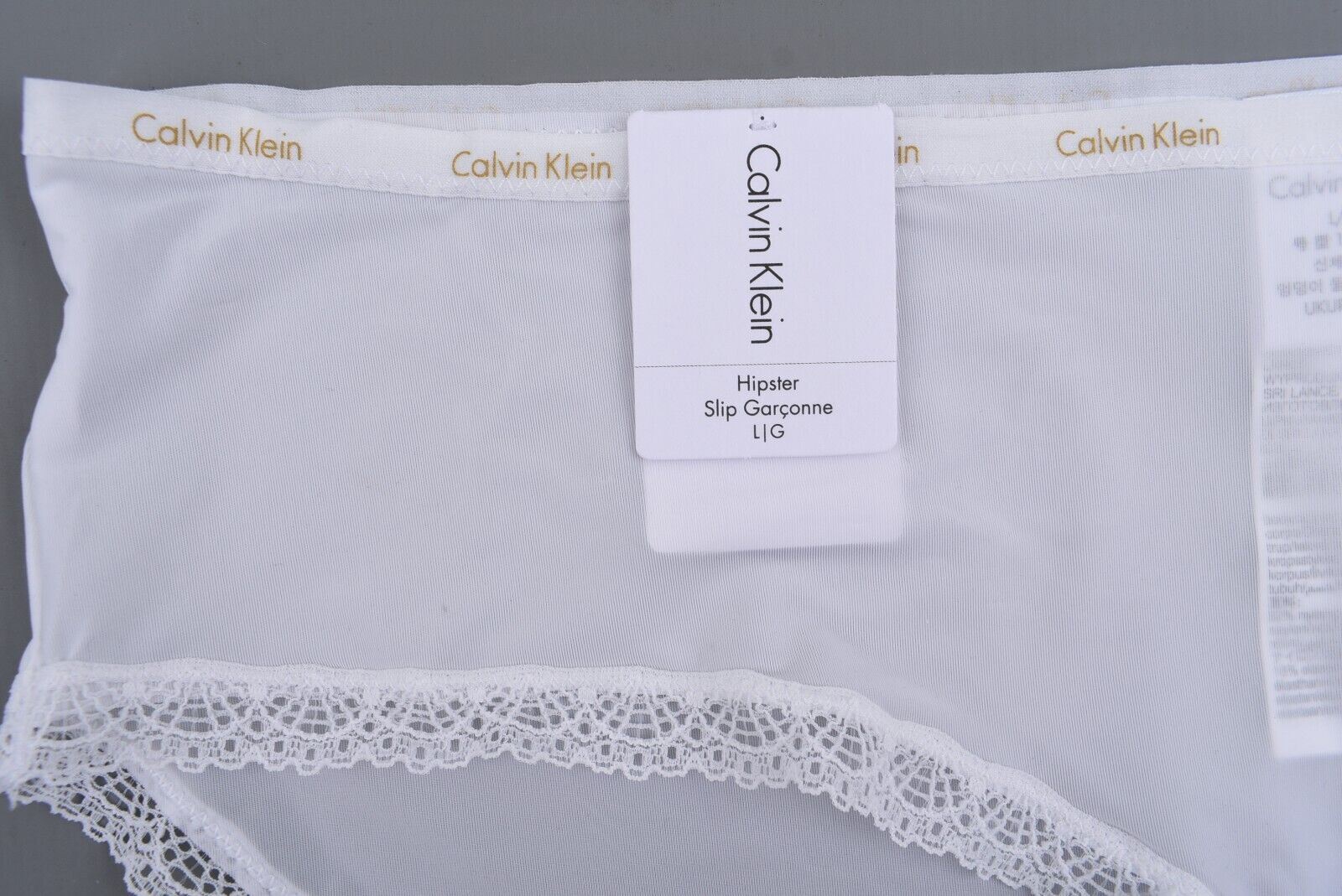 CALVIN KLEIN Underwear: Bottoms Up Women's Hipster Knickers, White, size L