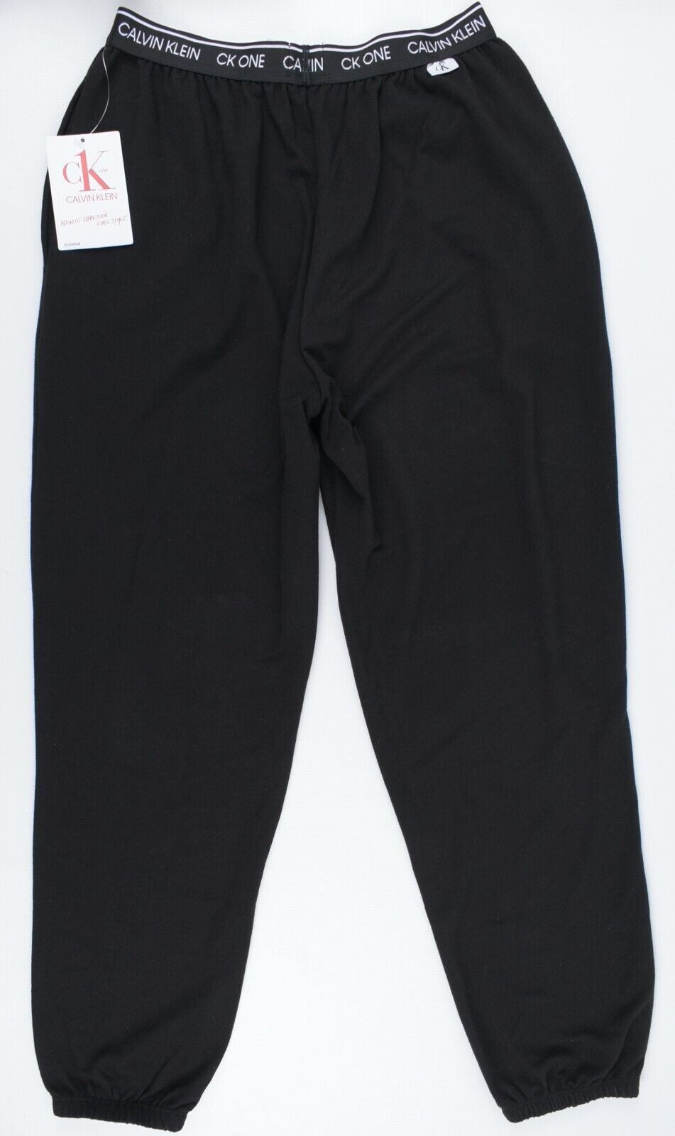 CALVIN KLEIN CK ONE Men's Cuffed Jersey Lounge Pants, Joggers, Black, size XL