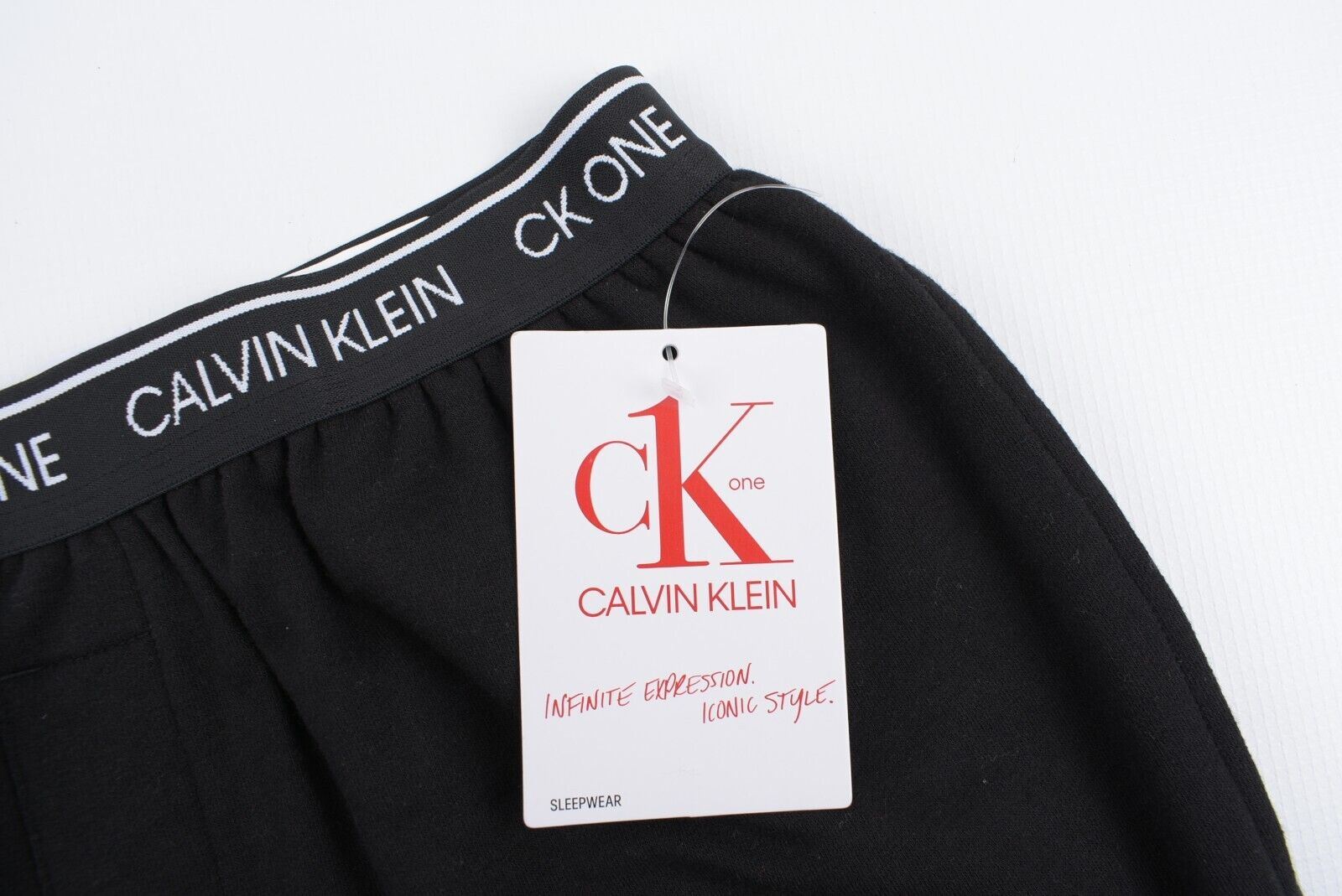 CALVIN KLEIN CK ONE Men's Cuffed Jersey Lounge Pants, Joggers, Black, size XL