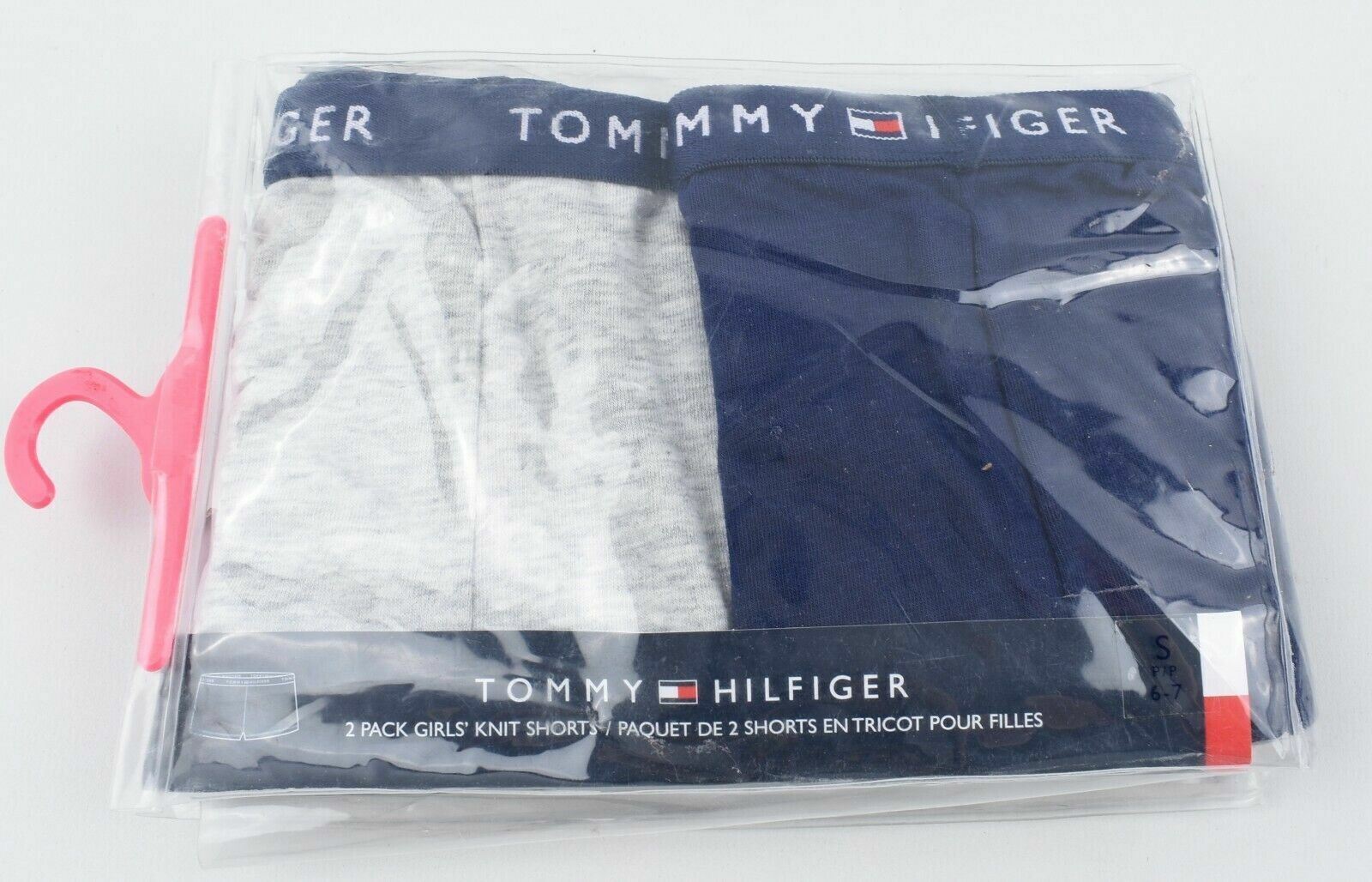 TOMMY HILFIGER Girls Underwear 2pk Boy Shorts Briefs Knickers 6 y to 7 Years