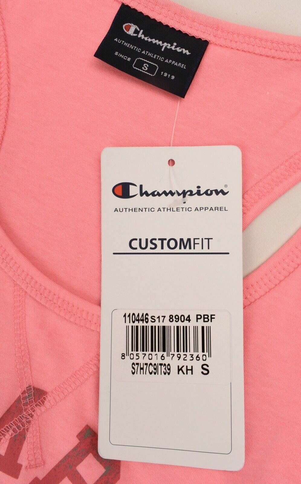 CHAMPION Women's Tank Top, Custom Fit, Pink, size SMALL