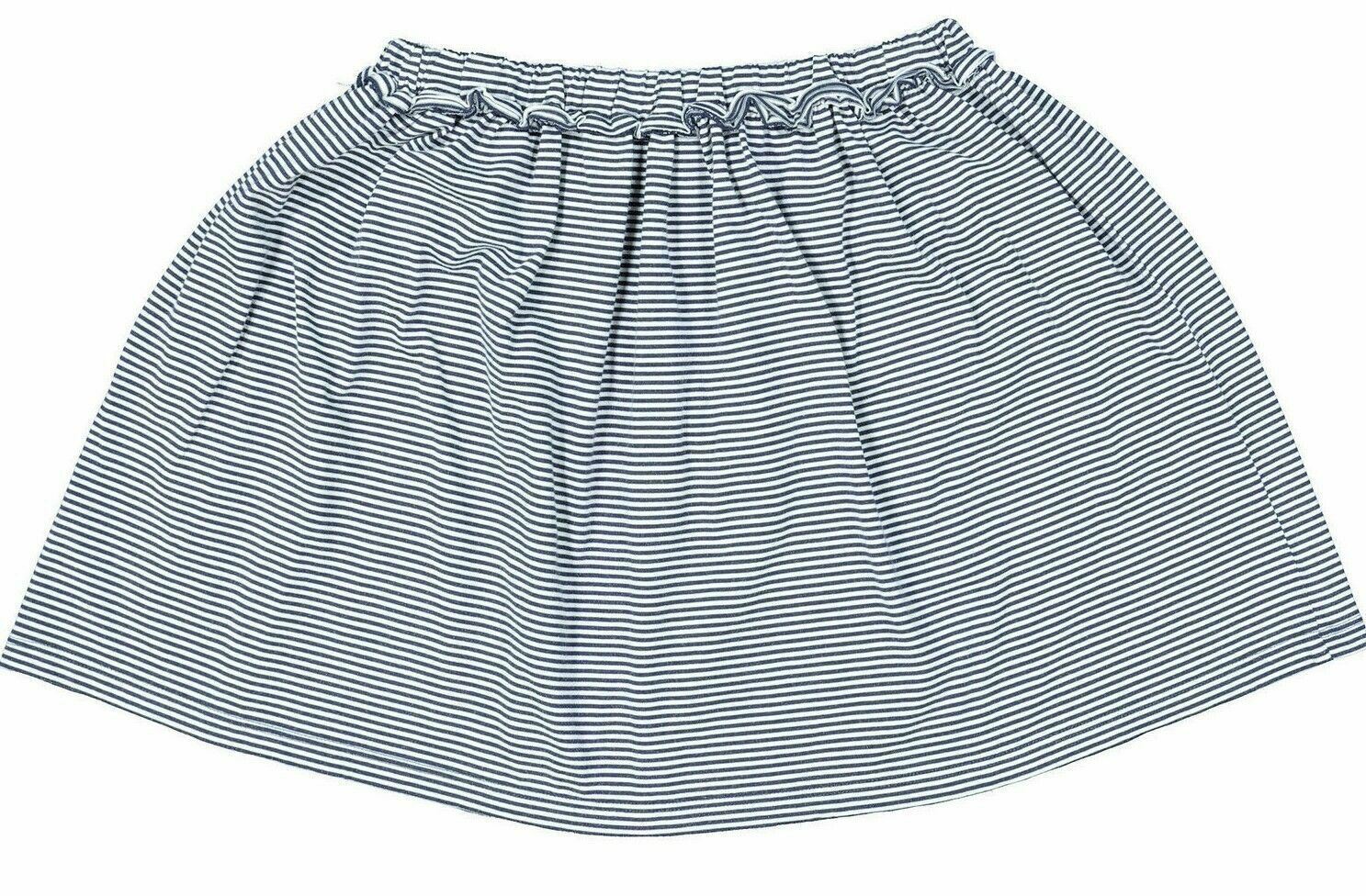 Genuine LACOSTE Girl's Skirt, Black and White Stripes, 10 years / 140cm