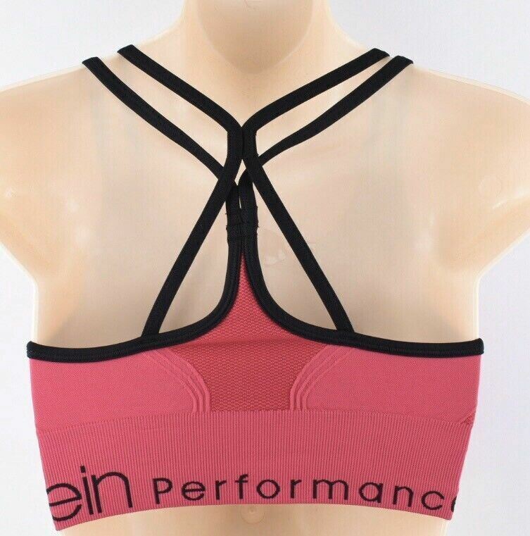 CALVIN KLEIN Women's Low Impact Sports Bra, Pink, size SMALL