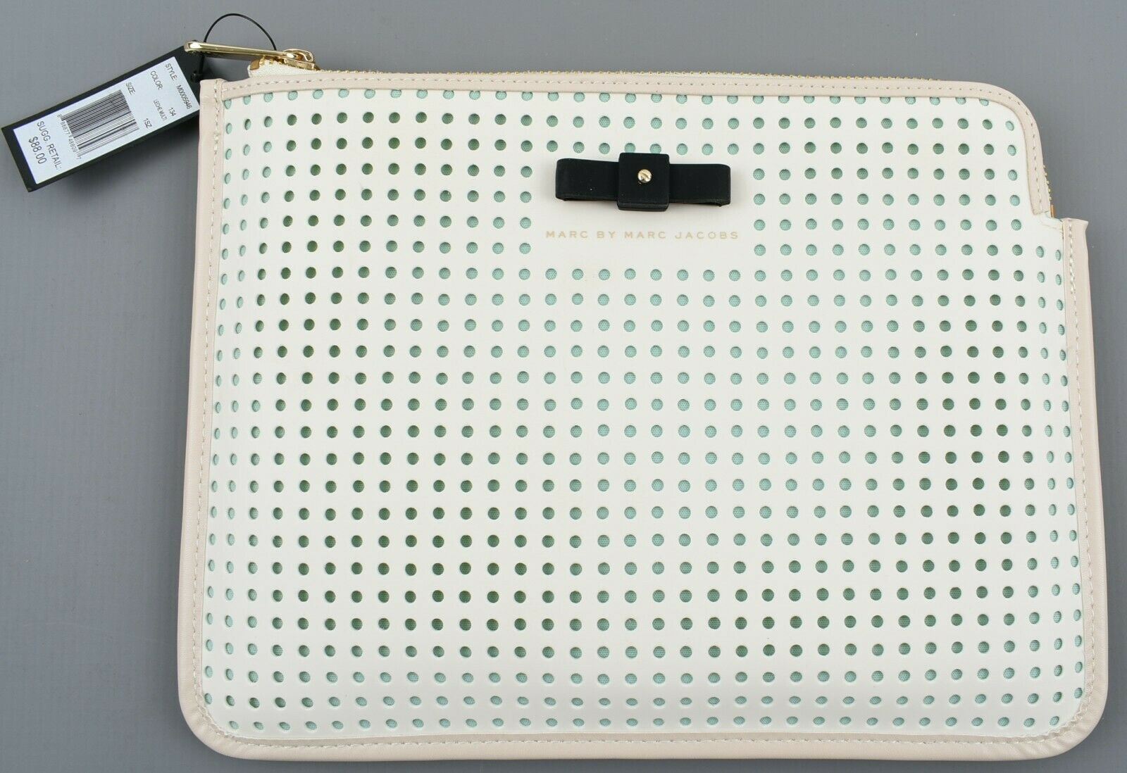 Authentic MARC By MARC JACOBS White/Green Perforated Tablet Case