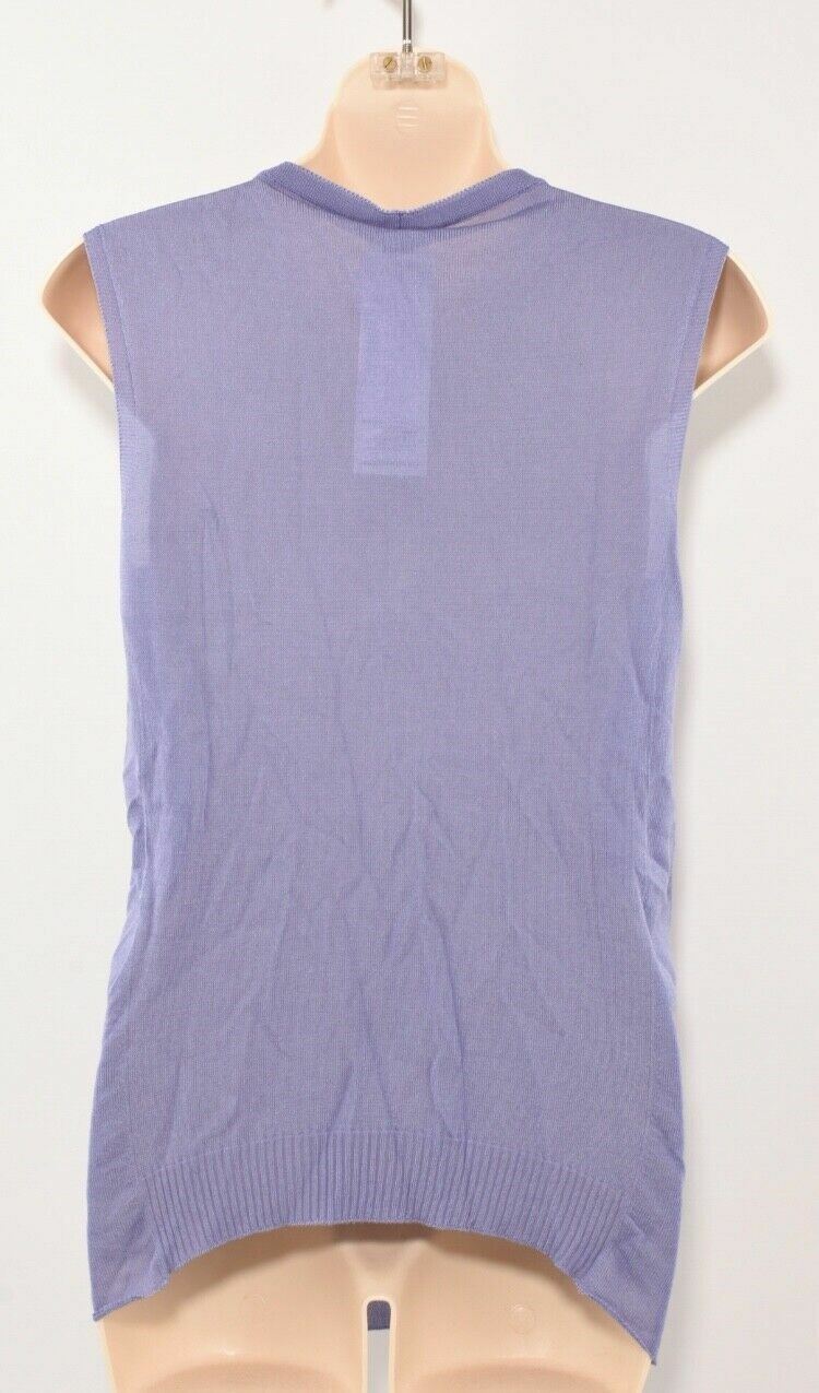 ARMANI COLLEZIONI Women's Knit Sleeveless top, Lavender, size UK 10 / IT 42