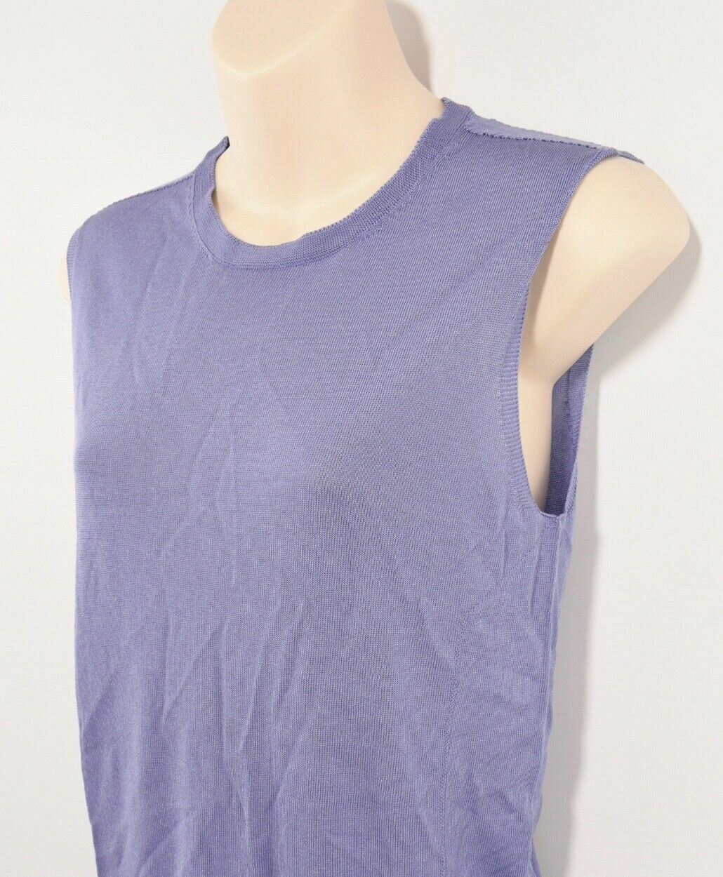 ARMANI COLLEZIONI Women's Knit Sleeveless top, Lavender, size UK 10 / IT 42