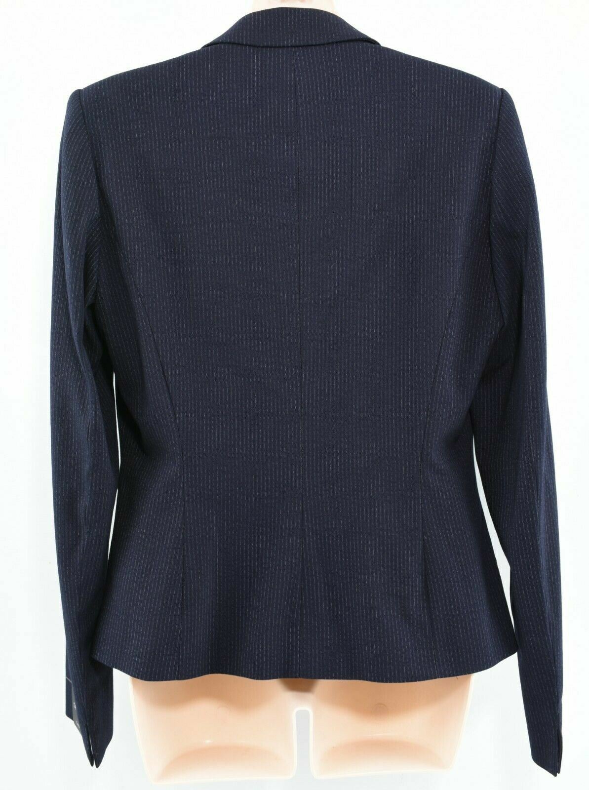 NEXT Women's Tailored Blazer Jacket, Pinstriped Navy Blue, size UK 10 R