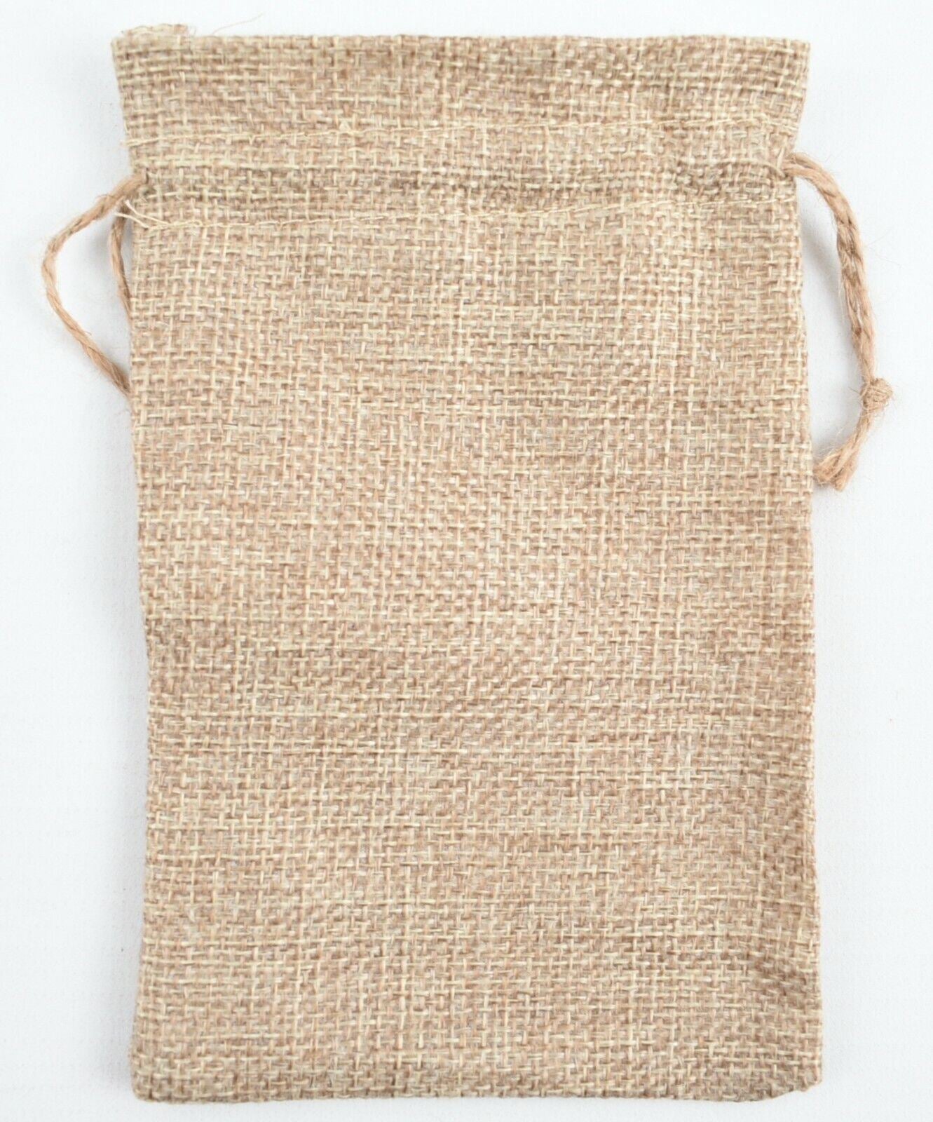 25x JUTE BURLAP DRAWSTRING BAGS Pouch Wedding Favour Gift Sacks - 10x15cm