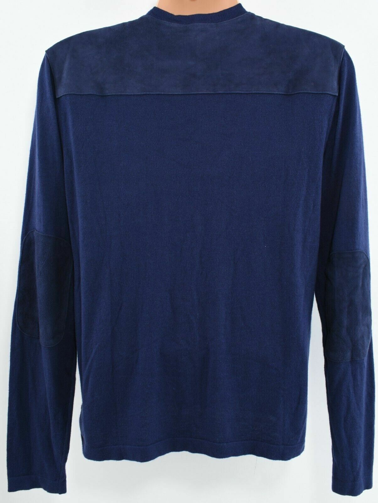 MICHAEL KORS Men's Indigo Blue Lightweight Knit Jumper, size SMALL