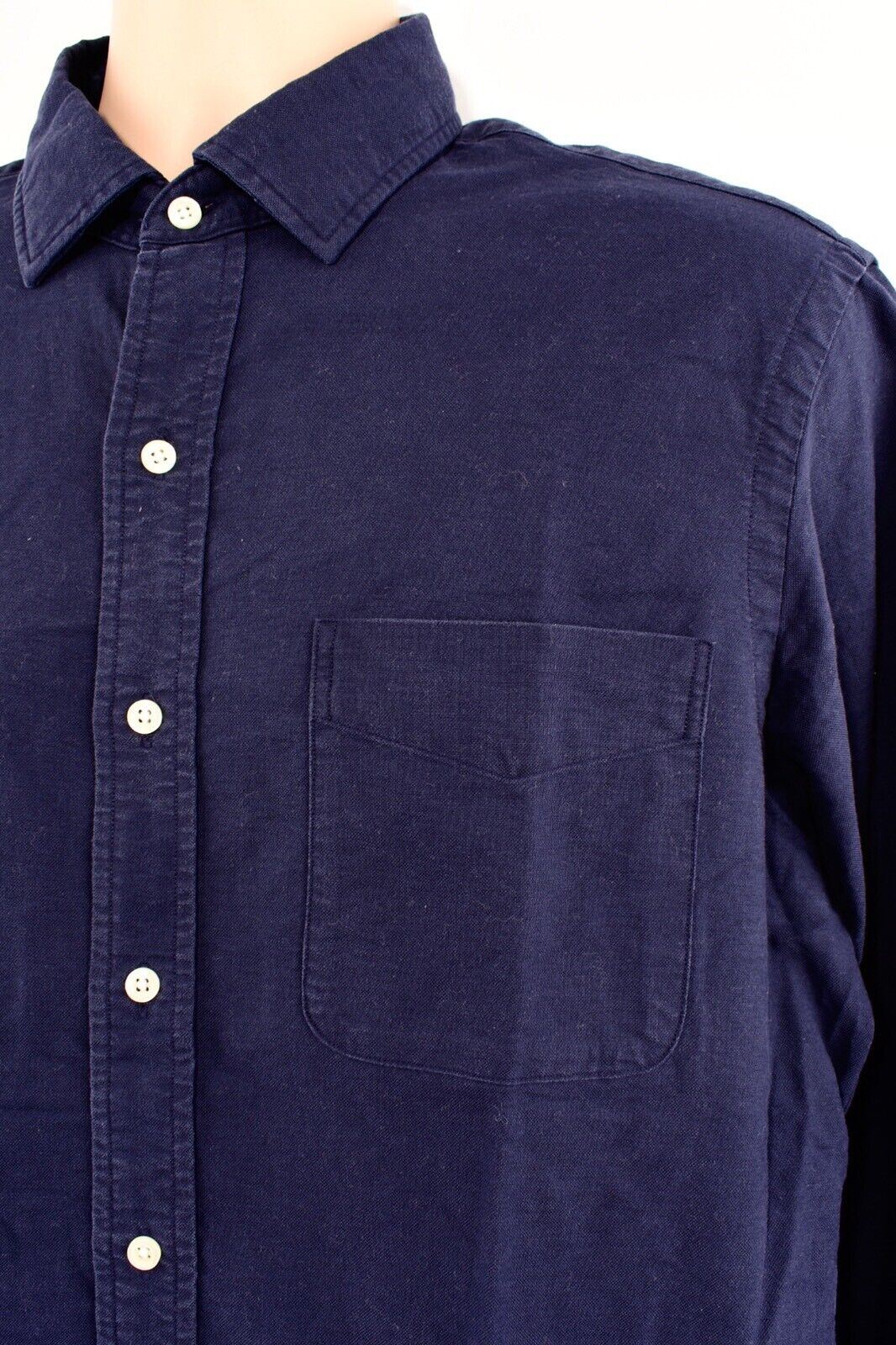 POLO RALPH LAUREN Men's Classic Fit Back Print Shirt, Navy Blue, size MEDIUM