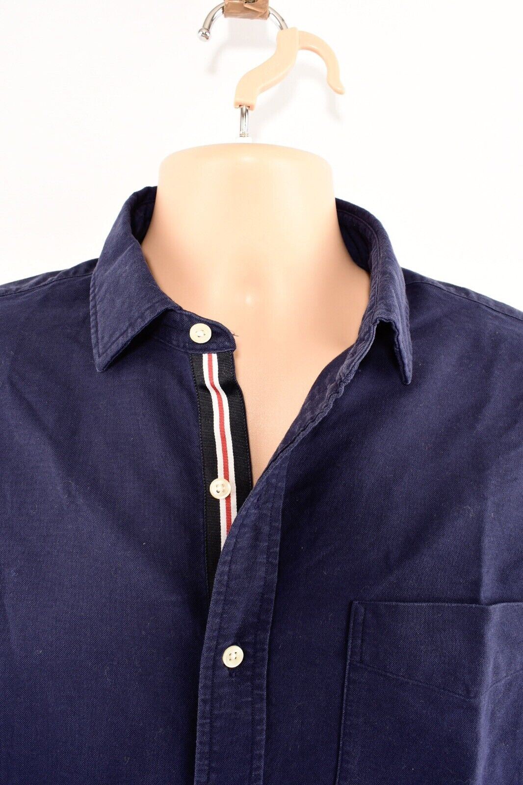 POLO RALPH LAUREN Men's Classic Fit Back Print Shirt, Navy Blue, size MEDIUM