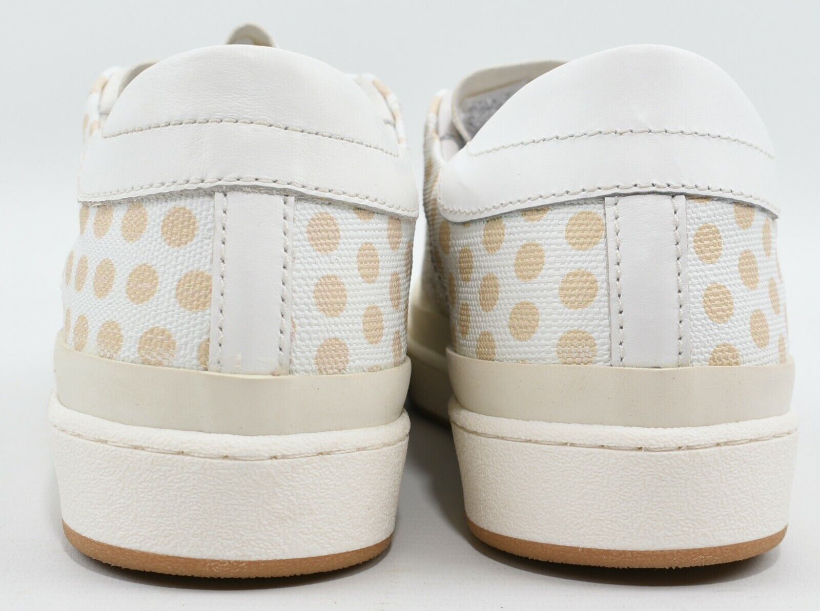 PHILIPPE MODEL Women's Beige Polka Dot Leather Trainers, Wedge Heel, size UK 3