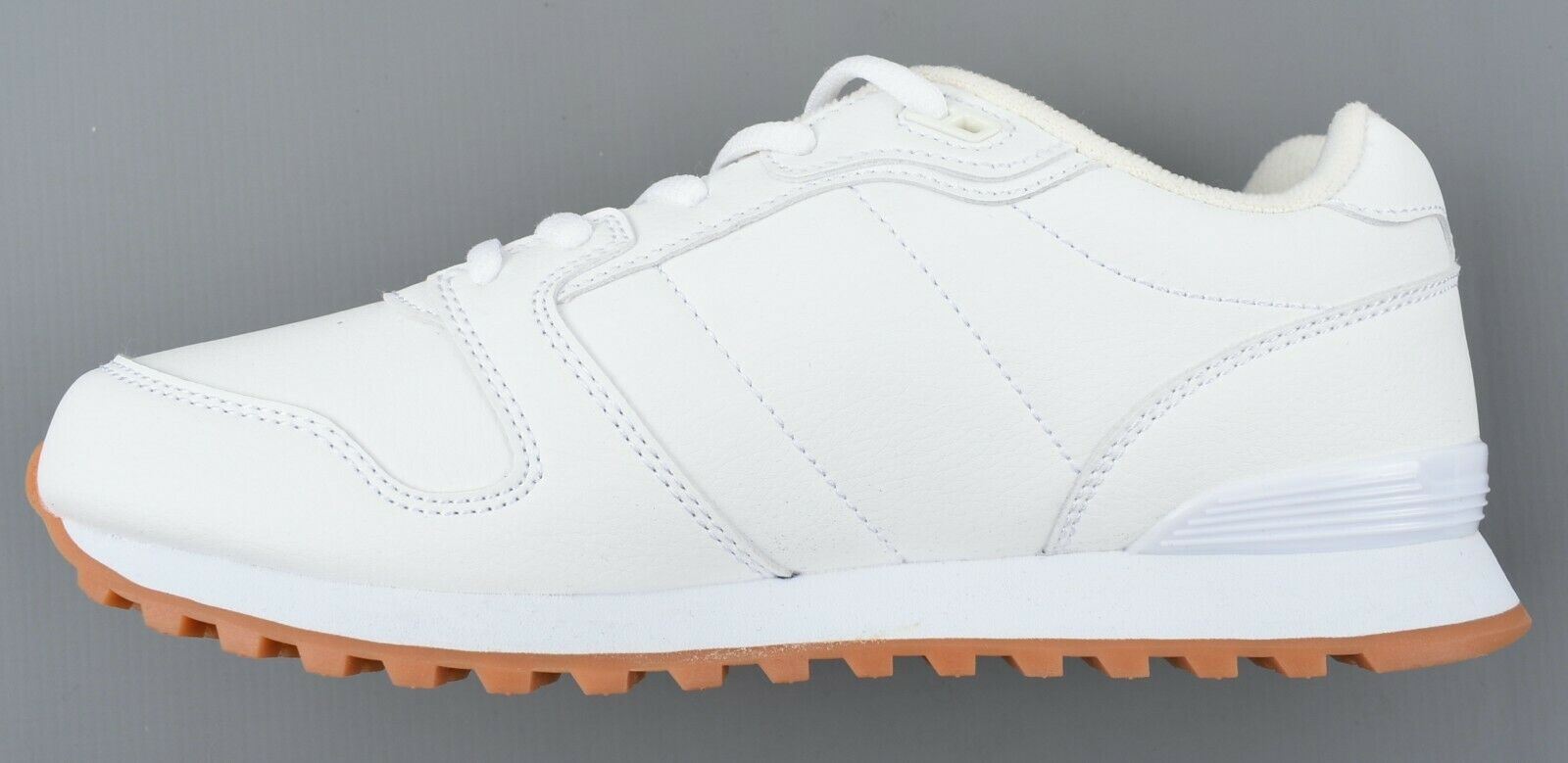 POLO RALPH LAUREN Girls' White Faux Leather Trainers, Sneakers, UK junior 4.5