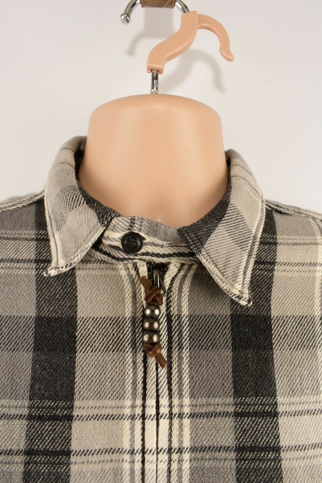 POLO RALPH LAUREN Men's Grey Checked Shacket, Shirt/Jacket, size M /size L