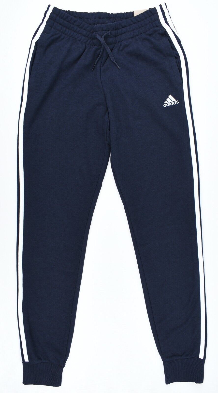 ADIDAS Women's Slim Leg Cuffed Joggers, Crew Navy Blue, size S (UK 8-10)