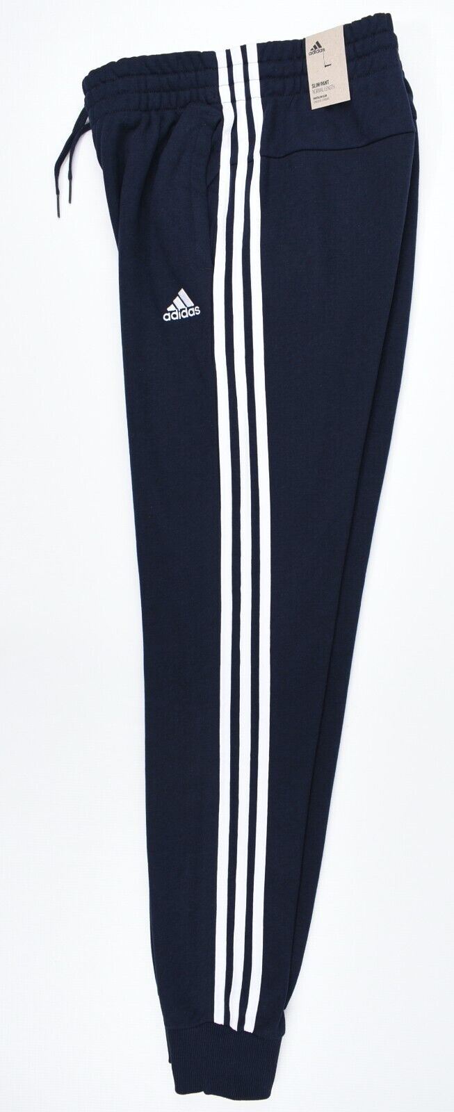 ADIDAS Women's Slim Leg Cuffed Joggers, Crew Navy Blue, size S (UK 8-10)