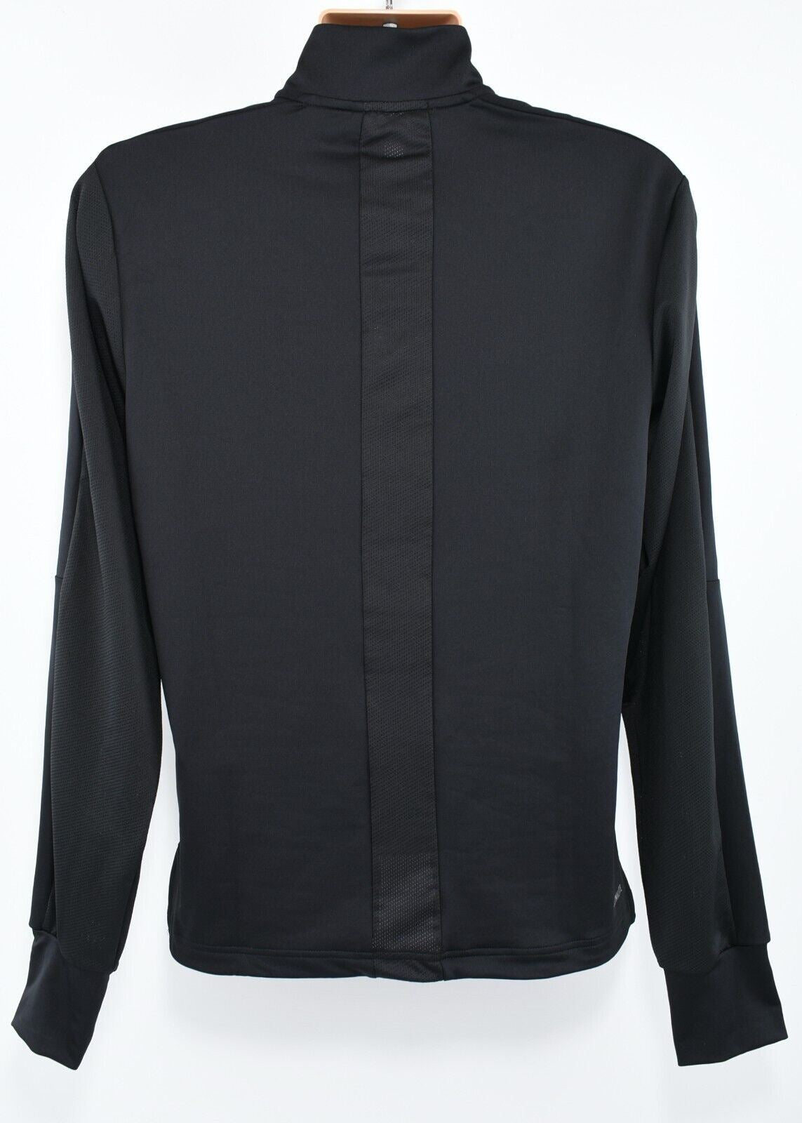ADIDAS Men's SERENO PRO 1/4 Zip Neck Long Sleeve Top, Black, size S