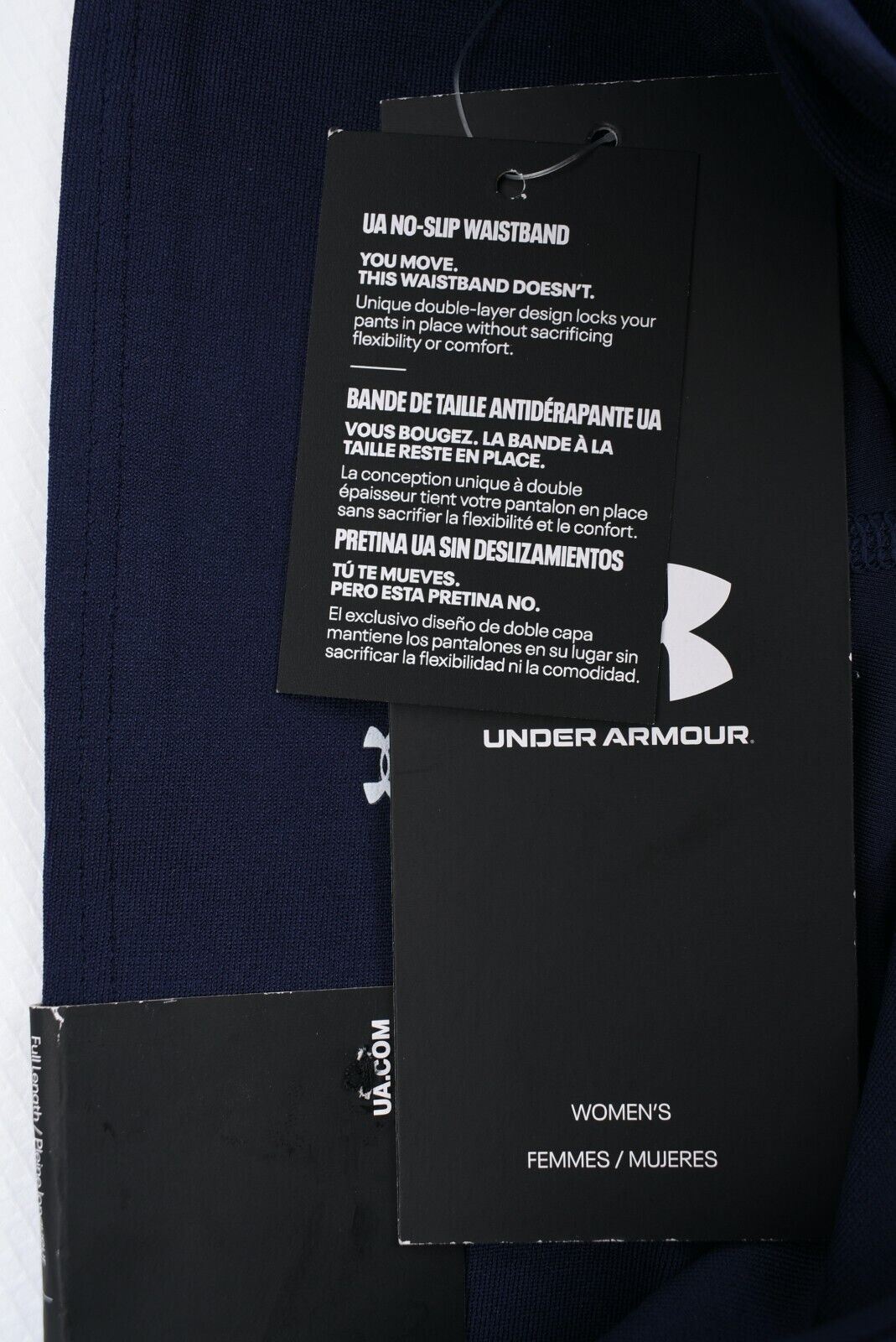 UNDER ARMOUR Activewear Women's HeatGear Leggings, Navy Blue, size XS (UK 8)