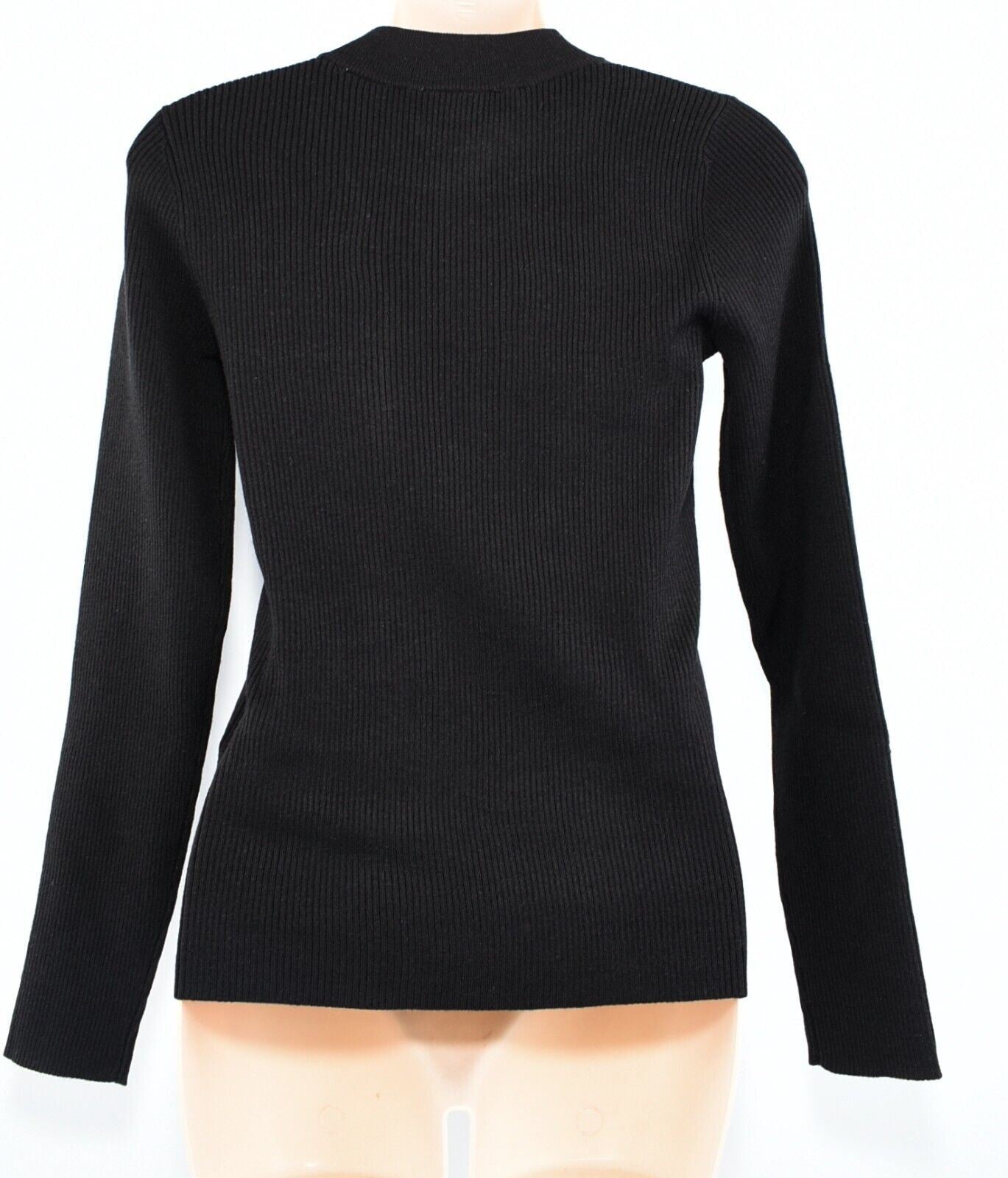 LEVI'S Women's Slim Fit Rib Knit Jumper /Sweater, Caviar Black, size M (UK 12)