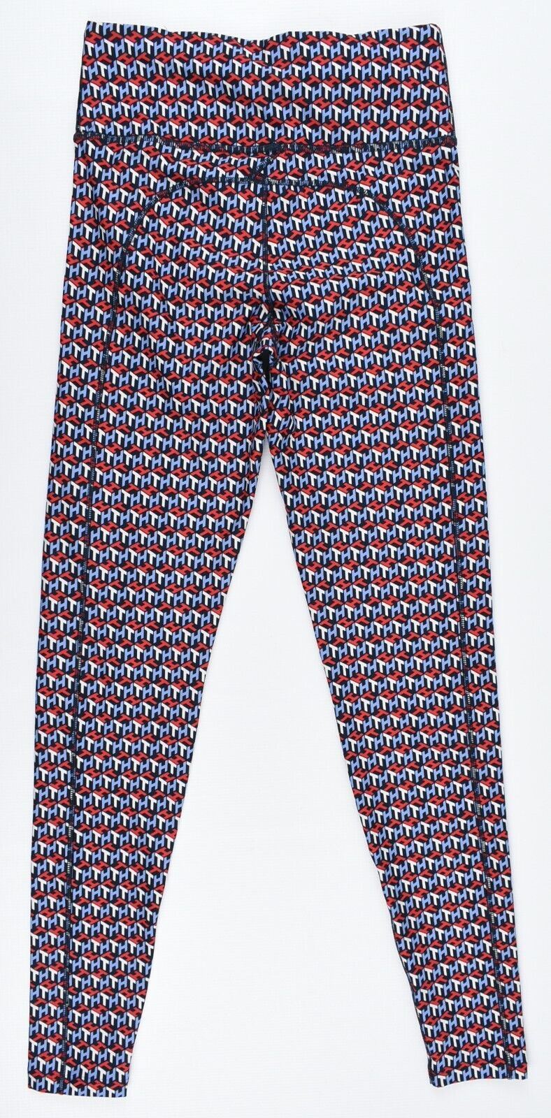 TOMMY HILFIGER Activewear Women's Cube Logo Leggings, Multicoloured, size XS